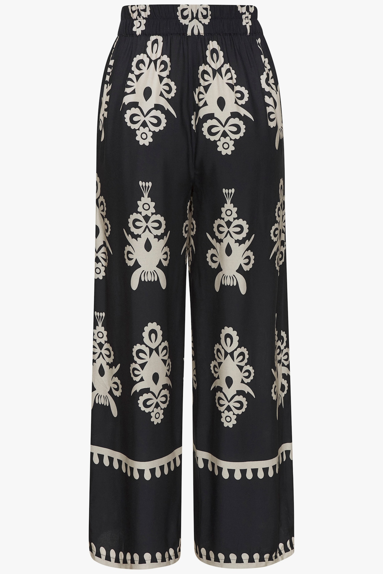 LASCANA Pantalon - noir-sable imprimé