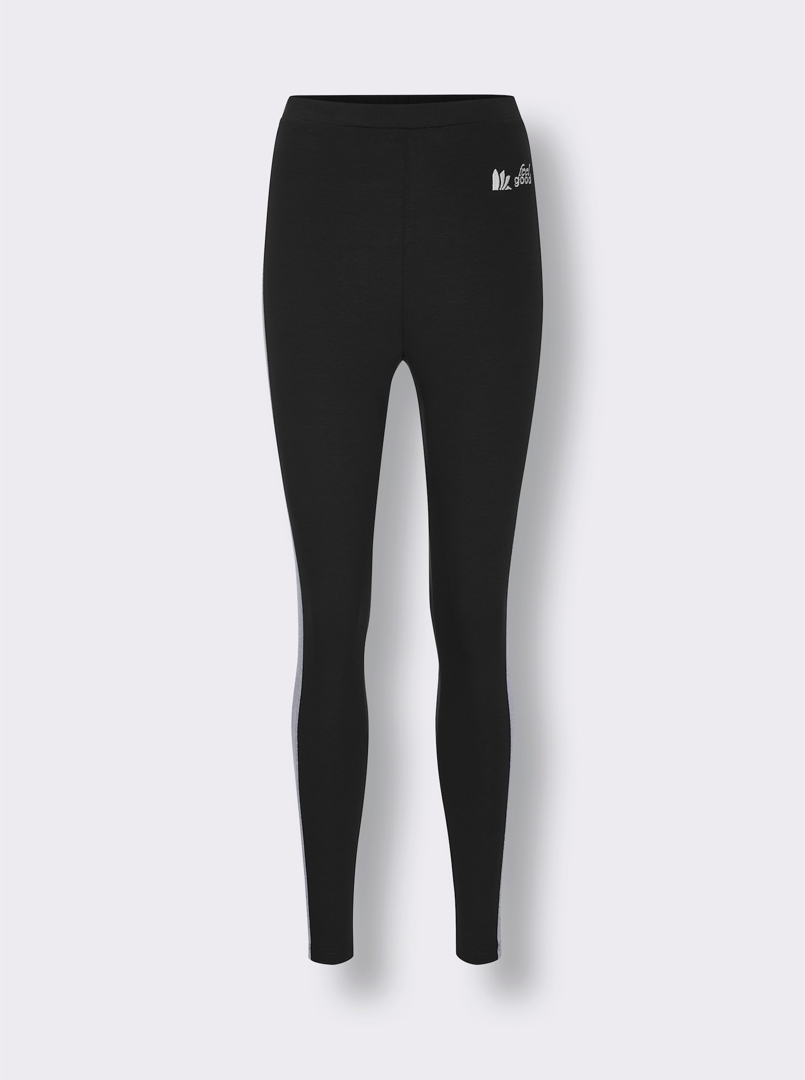 feel good Leggings - schwarz-steingrau