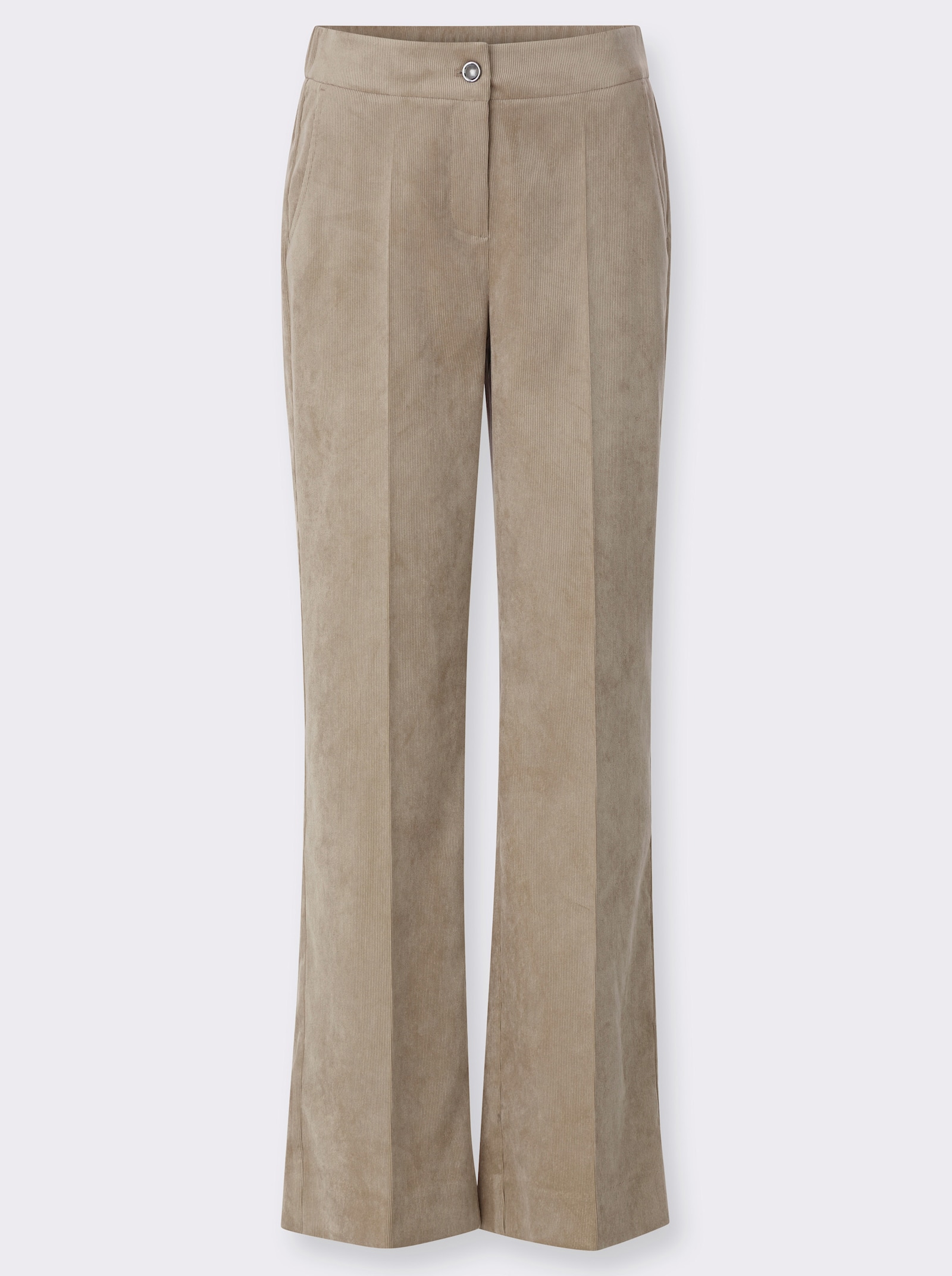 Cordhose mit Dehnbund hinten - sesam