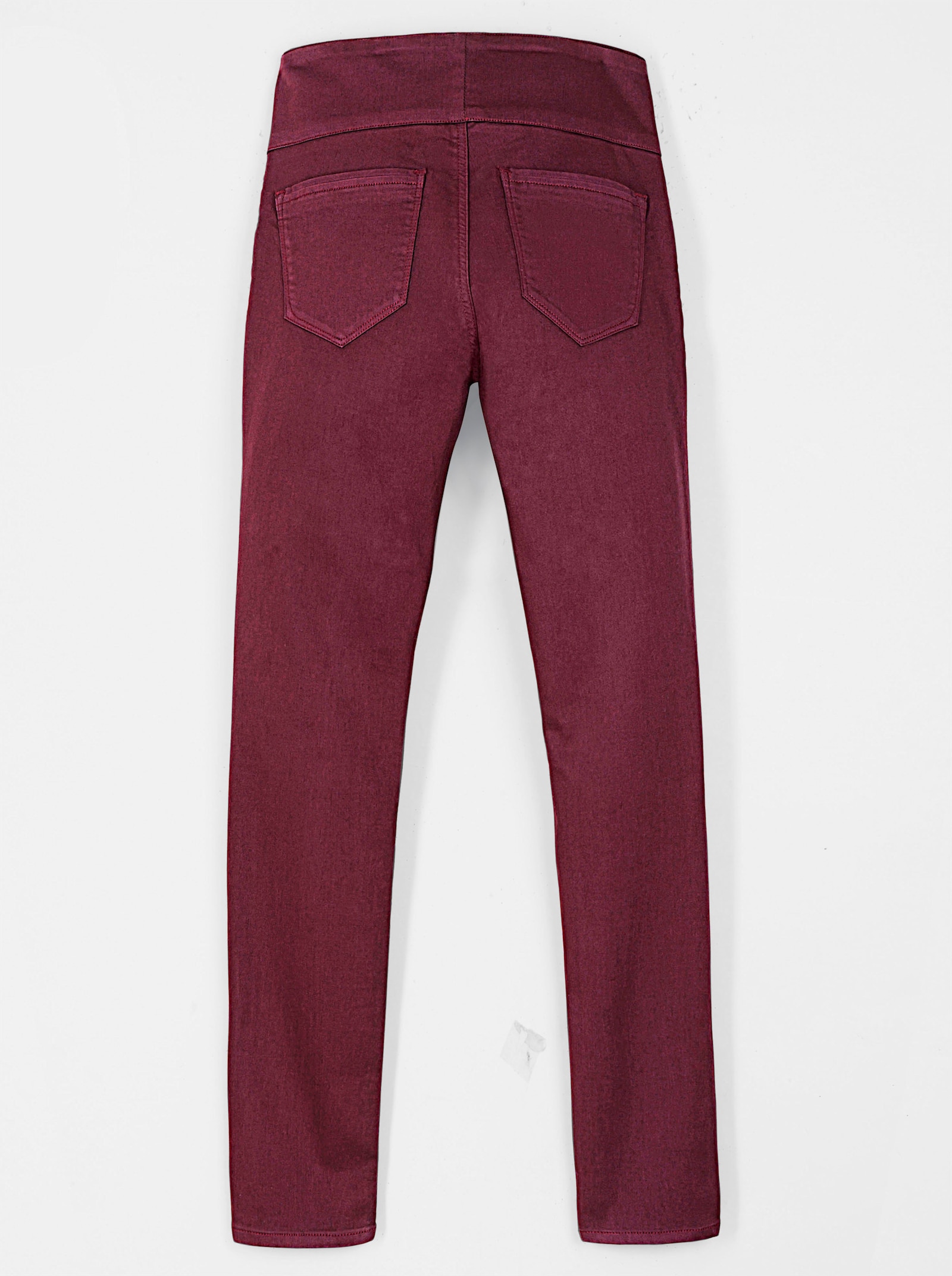 Schlupfhose mit hohem Dehnbund - bordeaux