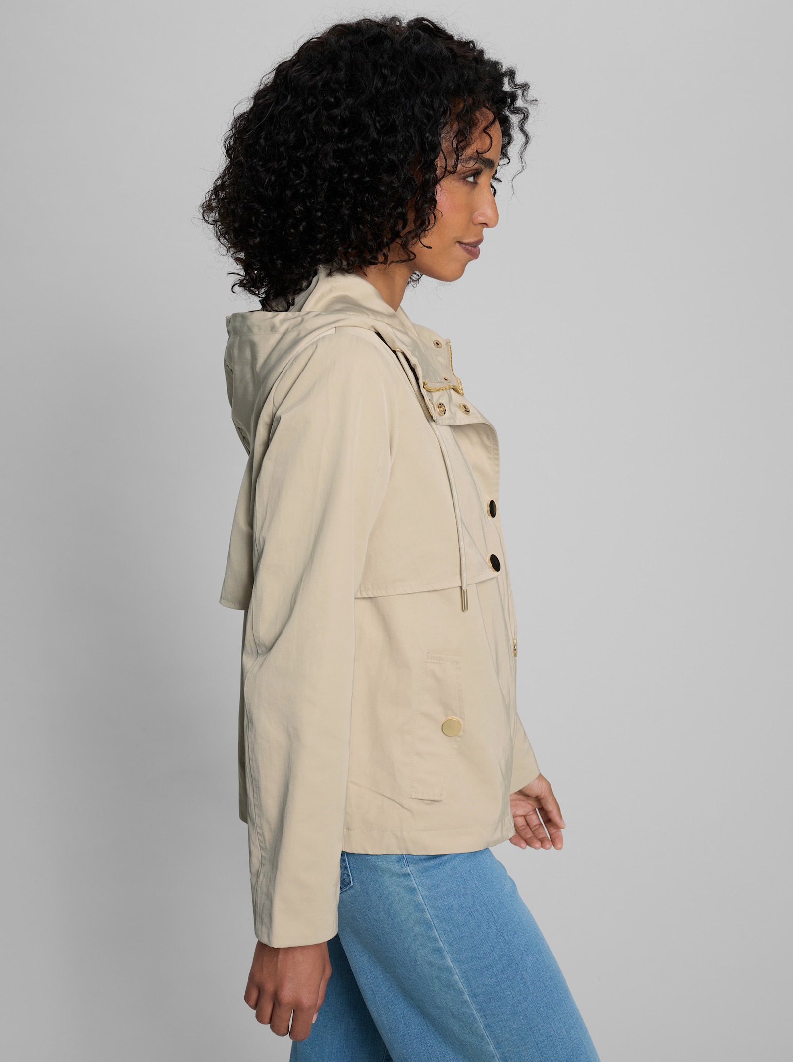 heine Outdoorjacke mit leichtem Glanz - sand