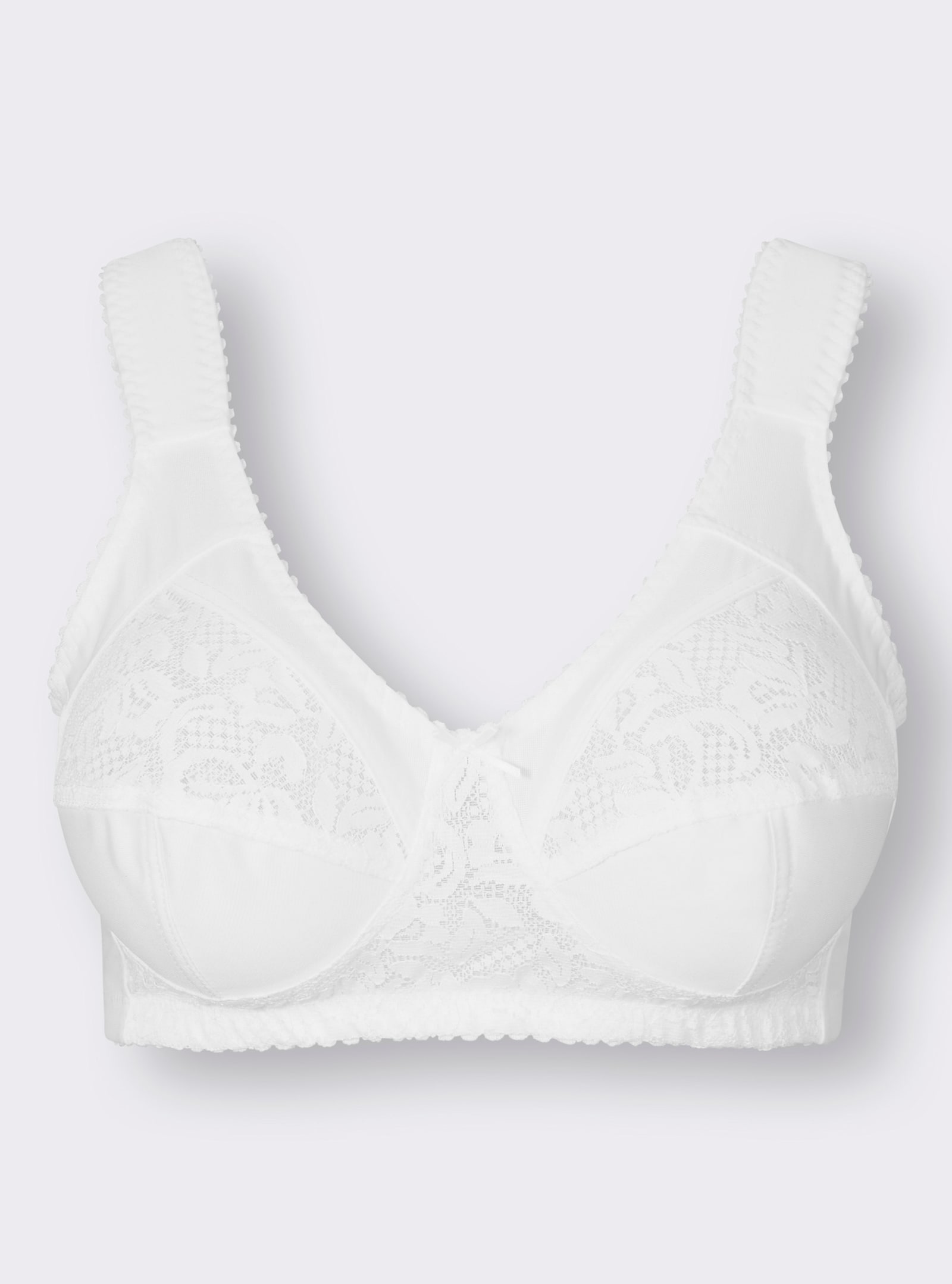 wäschepur Odľahčujúca podprsenka b.kostíc, čipka-streč - biela