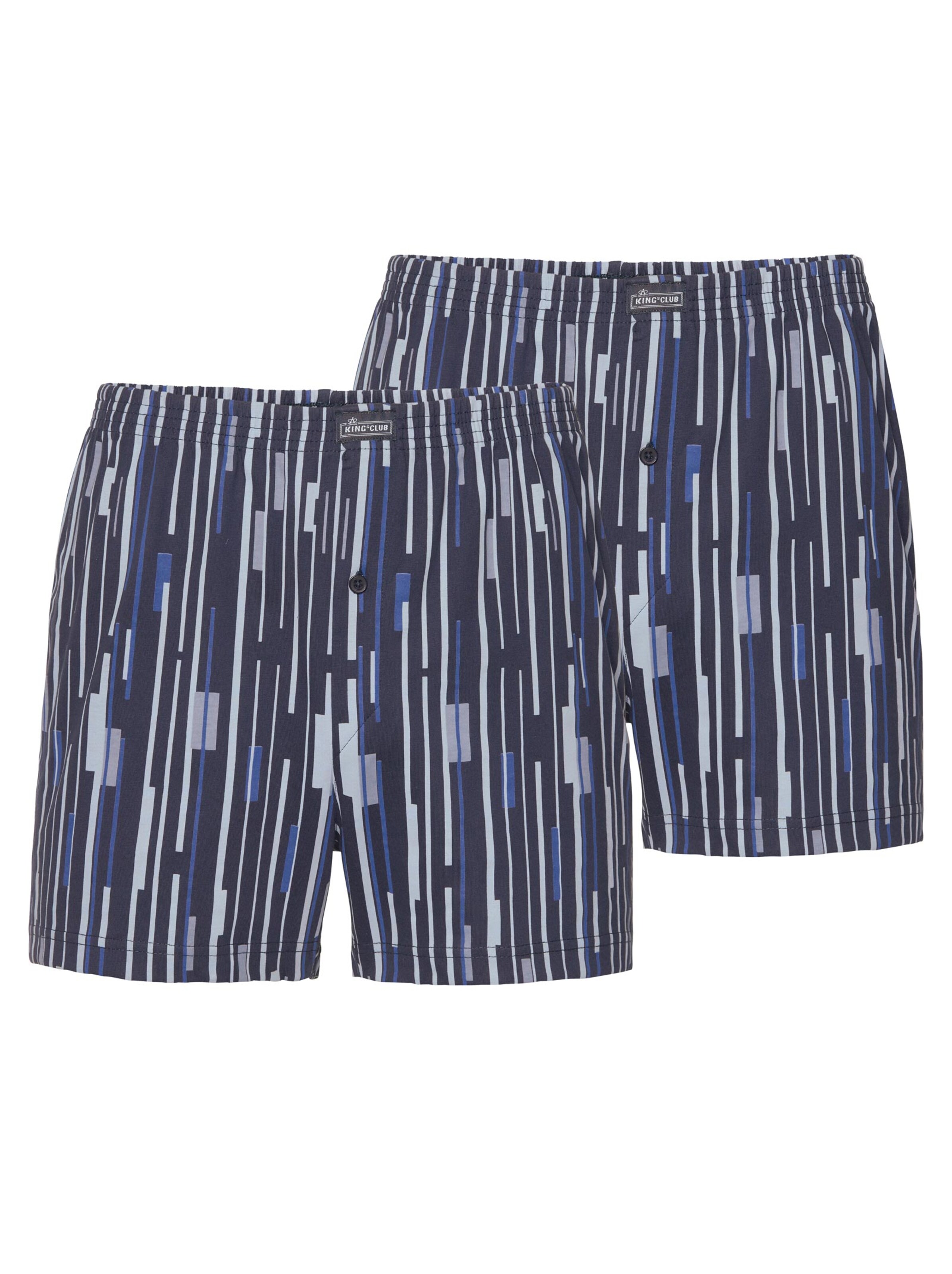 KINGsCLUB Boxershorts - marine-bedruckt