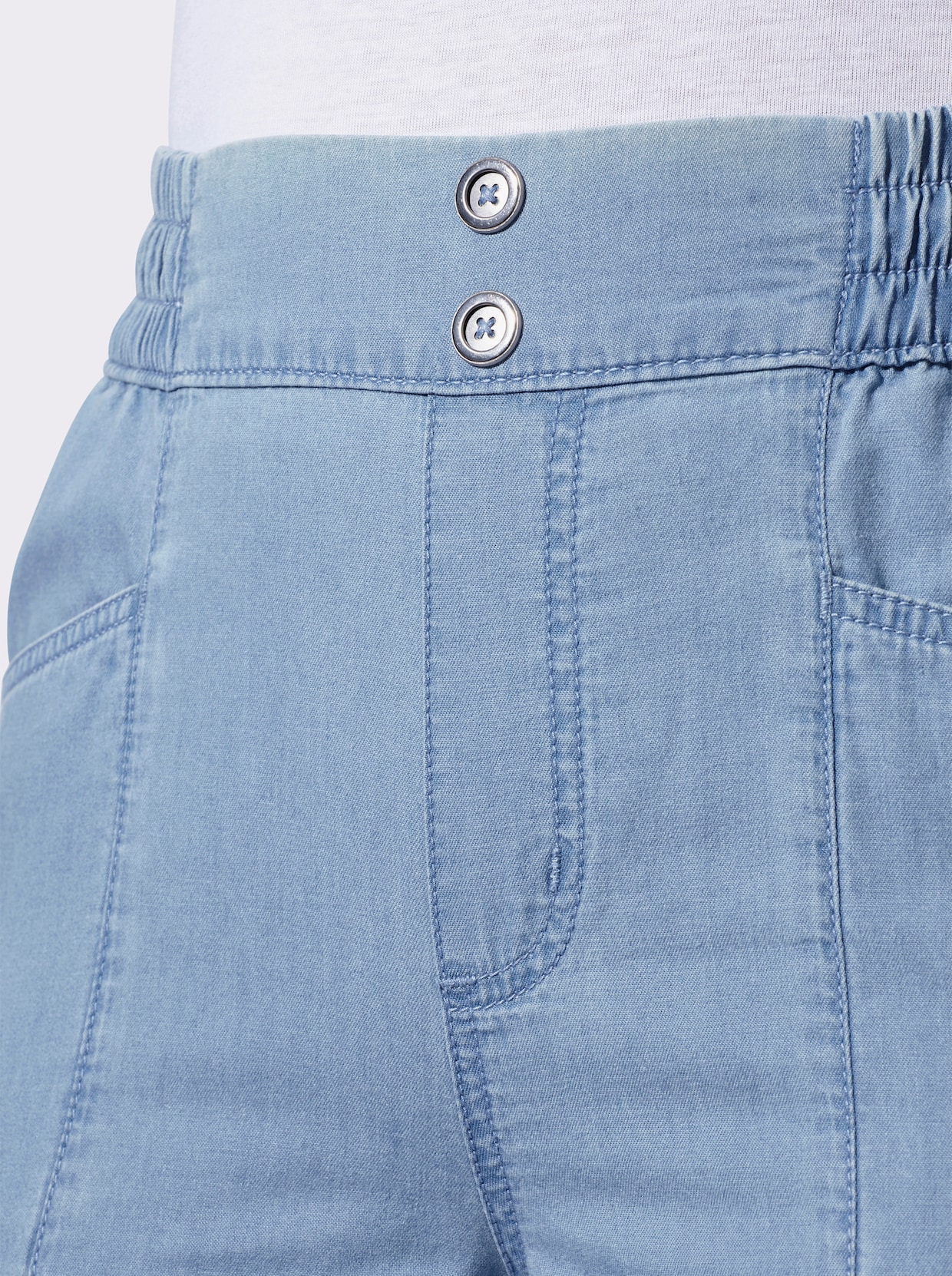 3/4-Jeans - blue-bleached