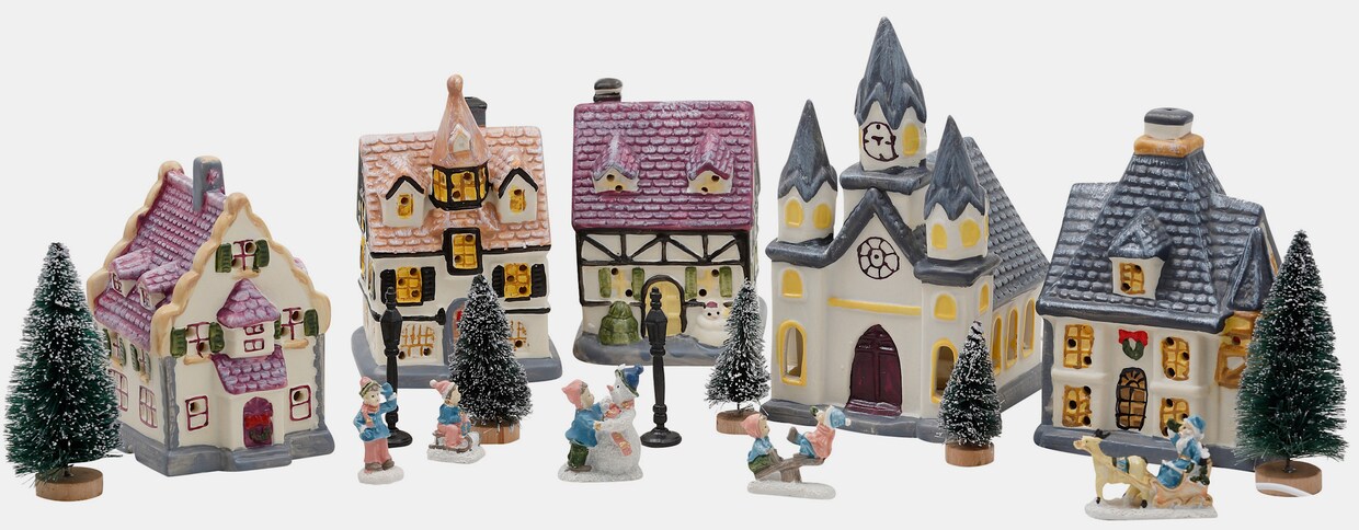 Home affaire Weihnachtsdorf - bunt