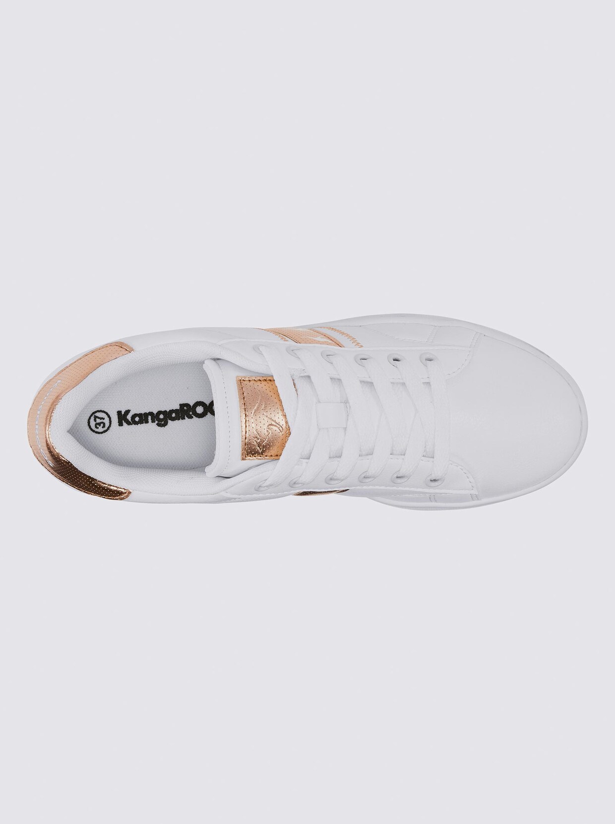 KangaROOS Sneaker - weiß-goldfarben