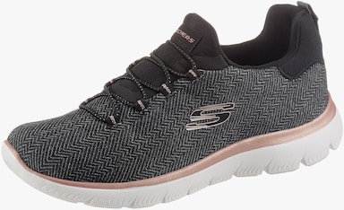 Skechers Slip-On Sneaker - schwarz-meliert