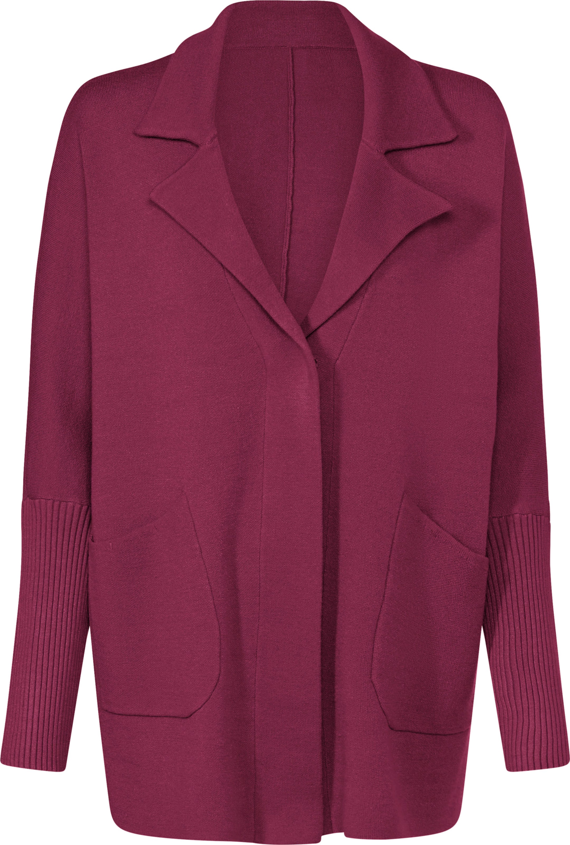 Bordeaux Strickjacke