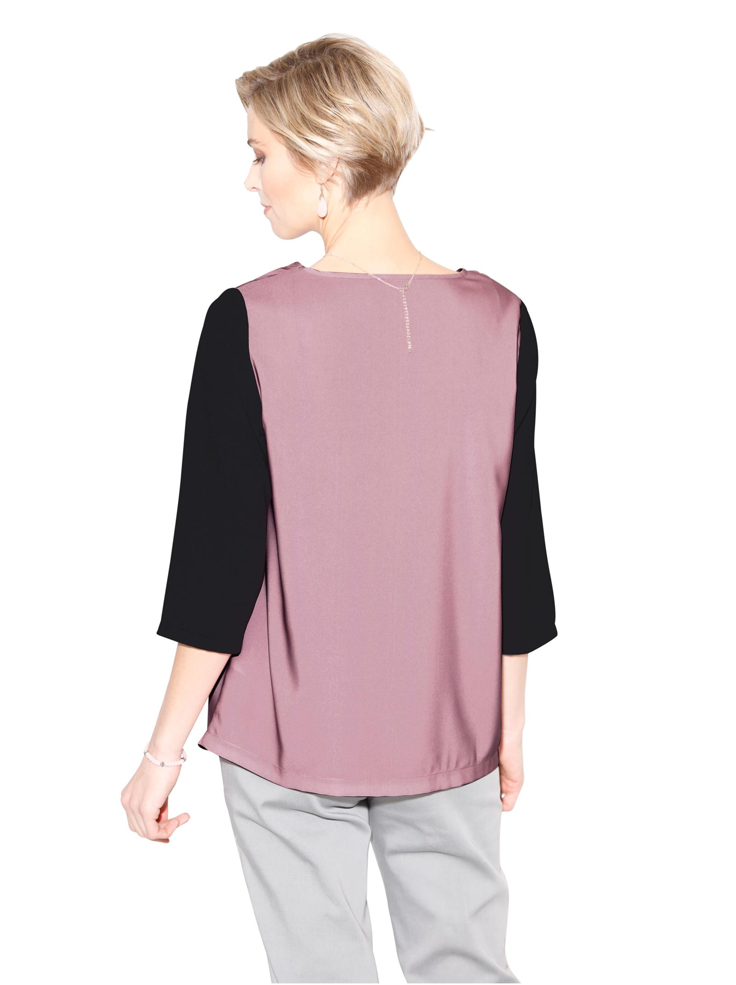 Tunika - rosé-schwarz