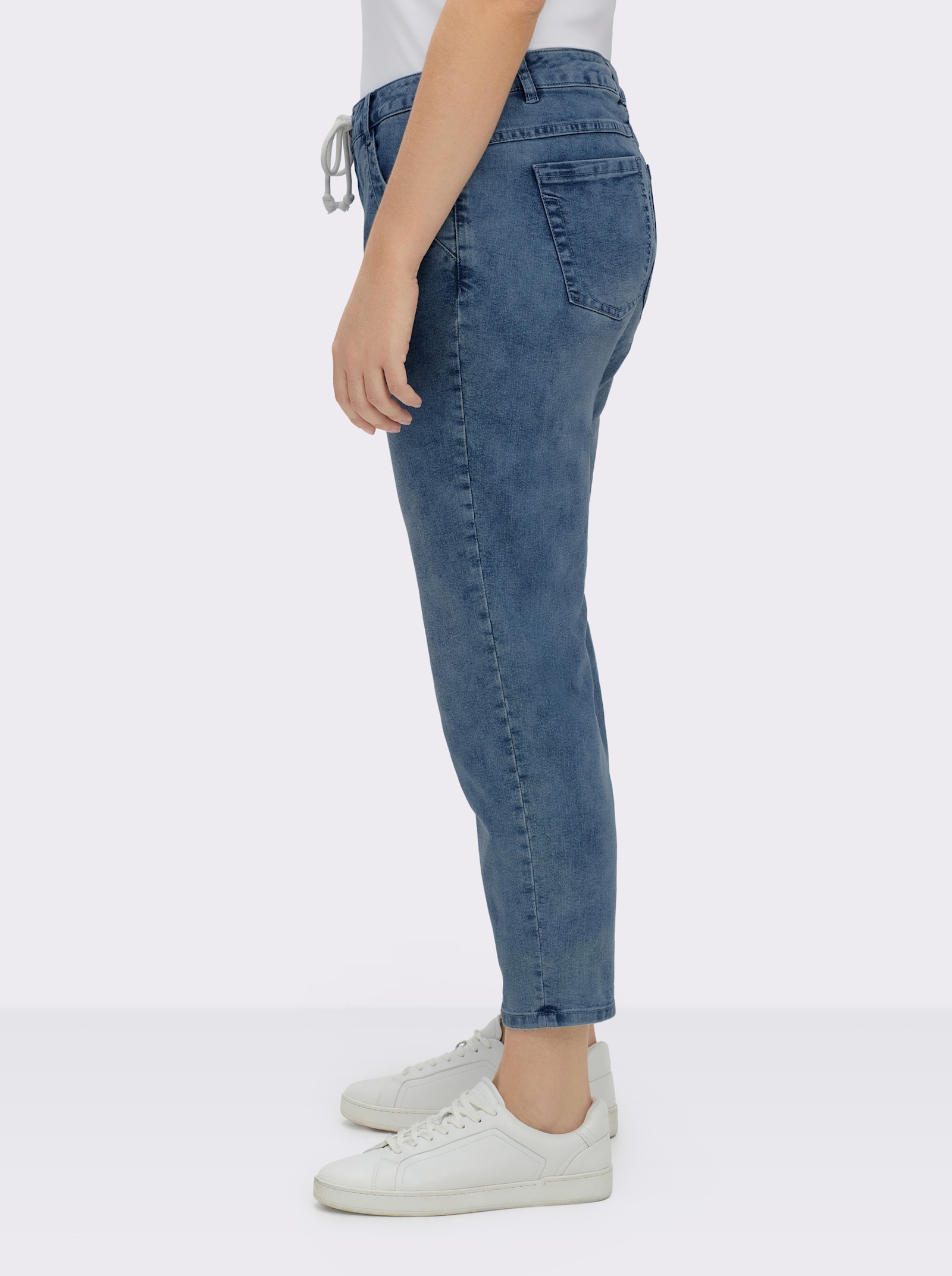 5-Pocket-Jeans in knöchellanger Schnittform - dark blue