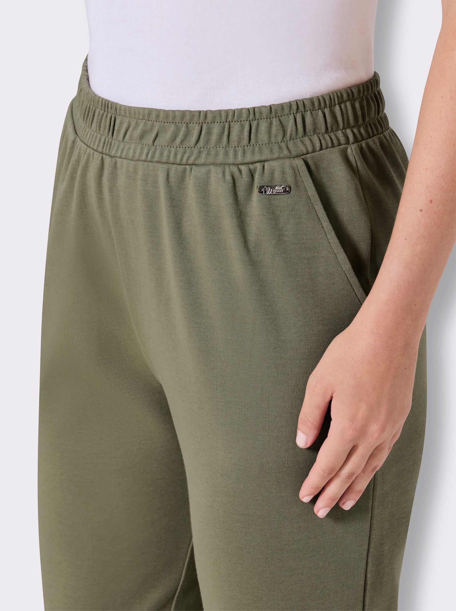 feel good 3/4-Hose in Interlock-Qualität - khaki
