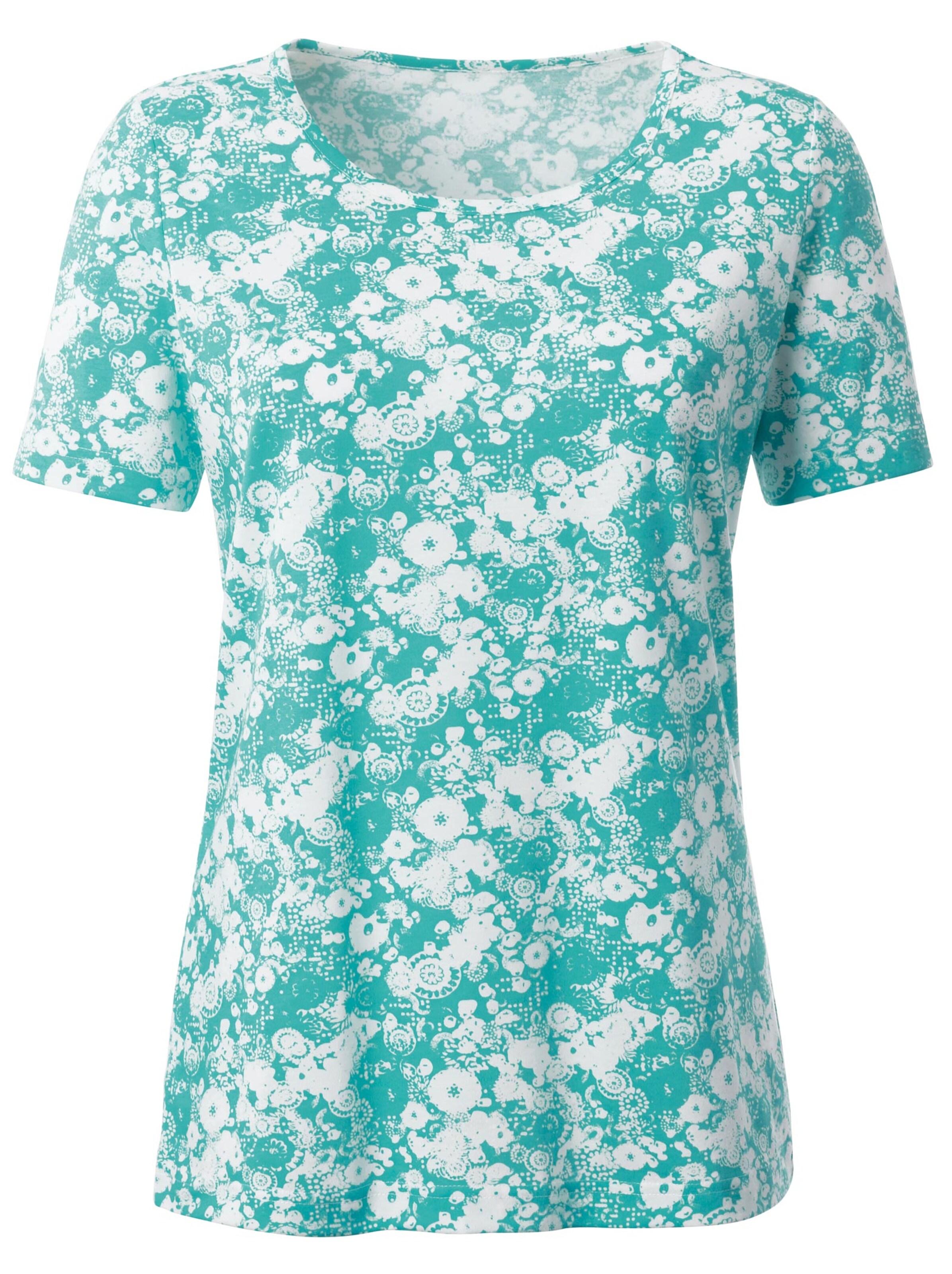Shirt - türkis-bedruckt