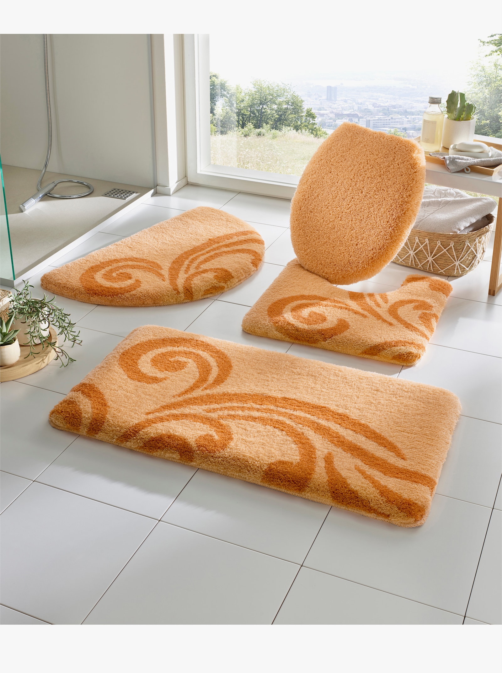 Kleine Wolke Badmat - apricot