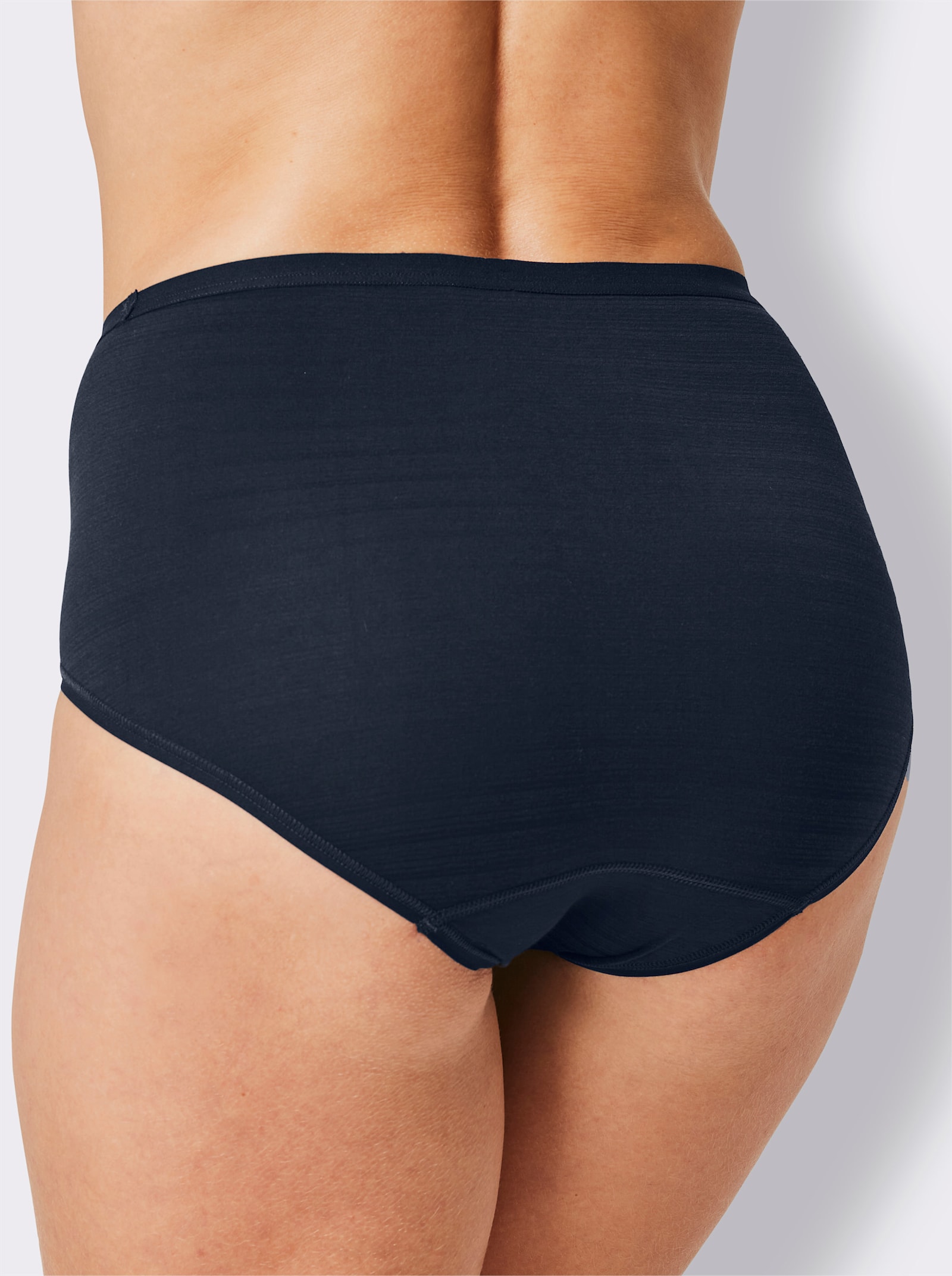 Hüftslip in dezenter Ringel-Optik - marine