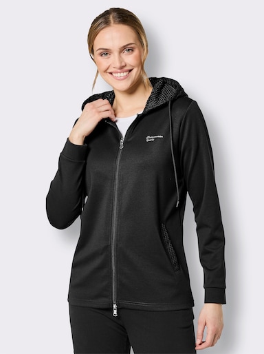 Catamaran Sports Funktionsjacke mit Mesh-Besatz - schwarz