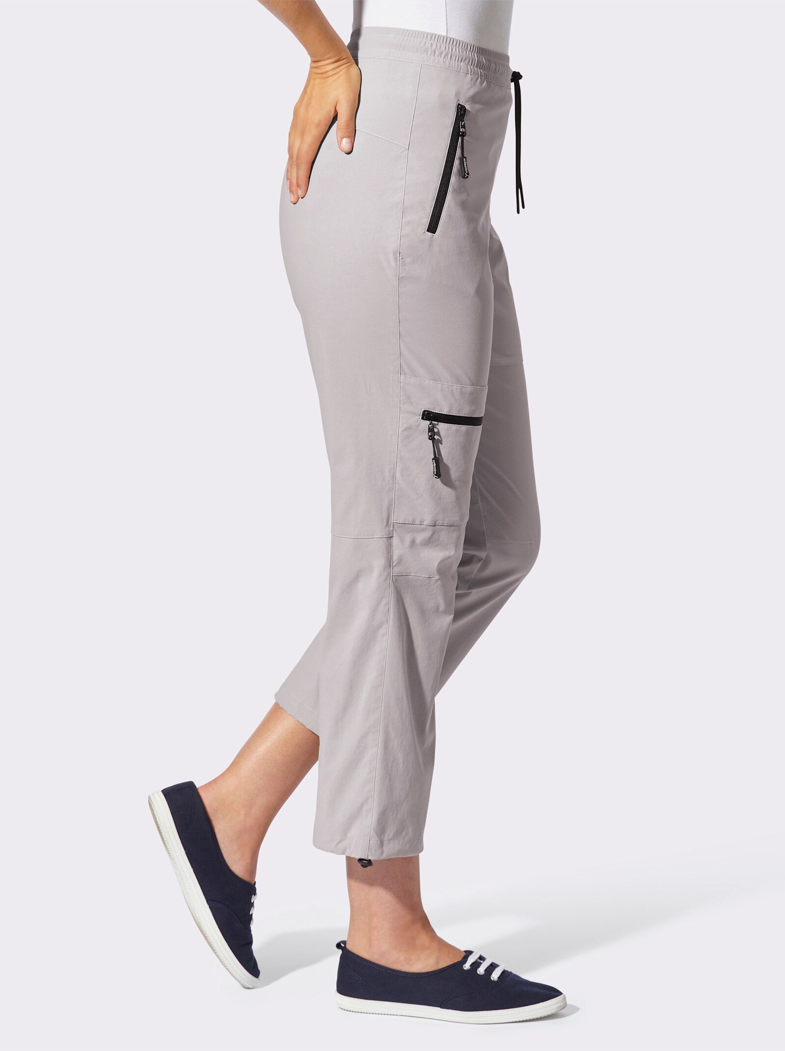 Funktionshose in 7/8-Länge - steingrau