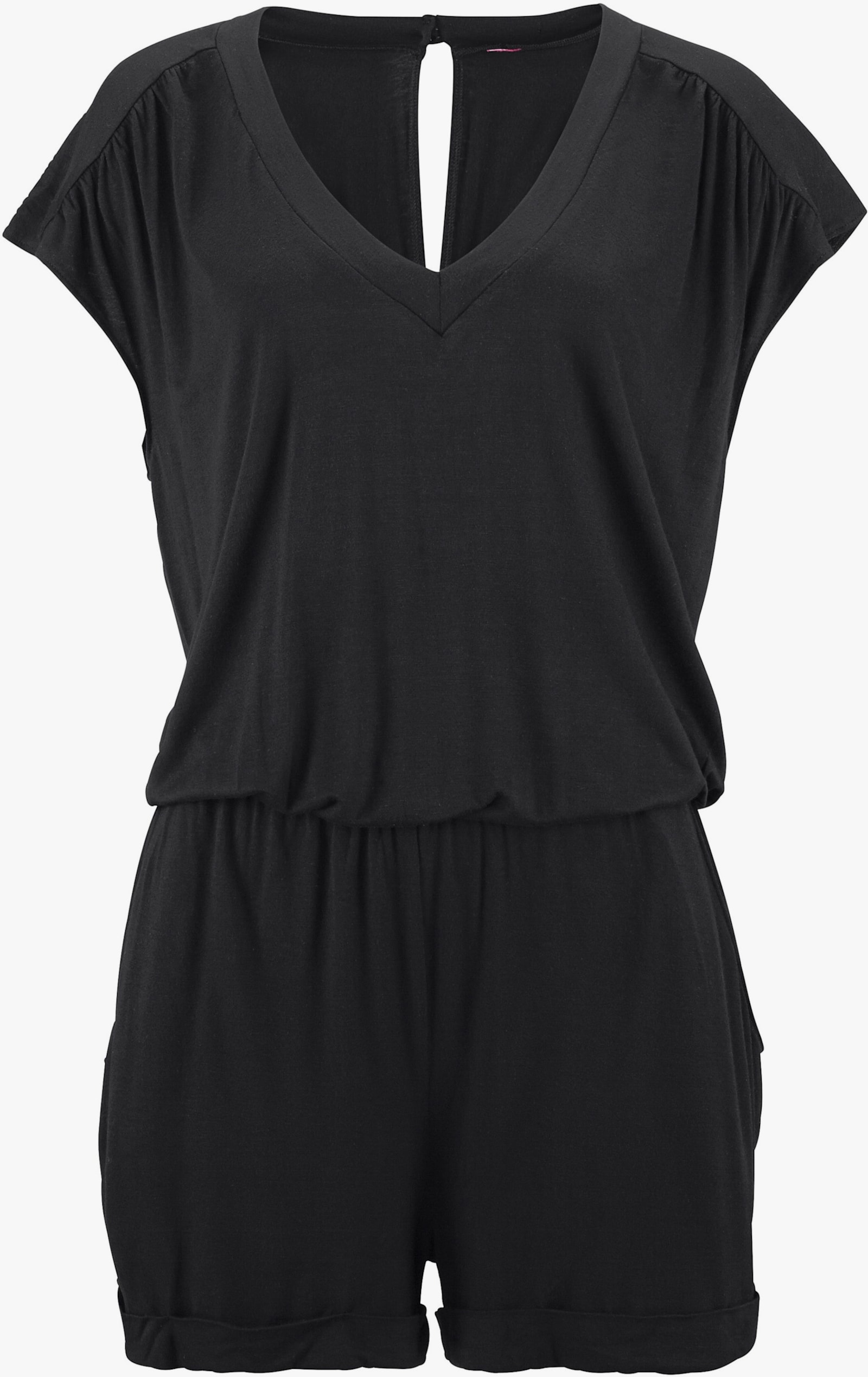 LASCANA Kurzoverall - schwarz