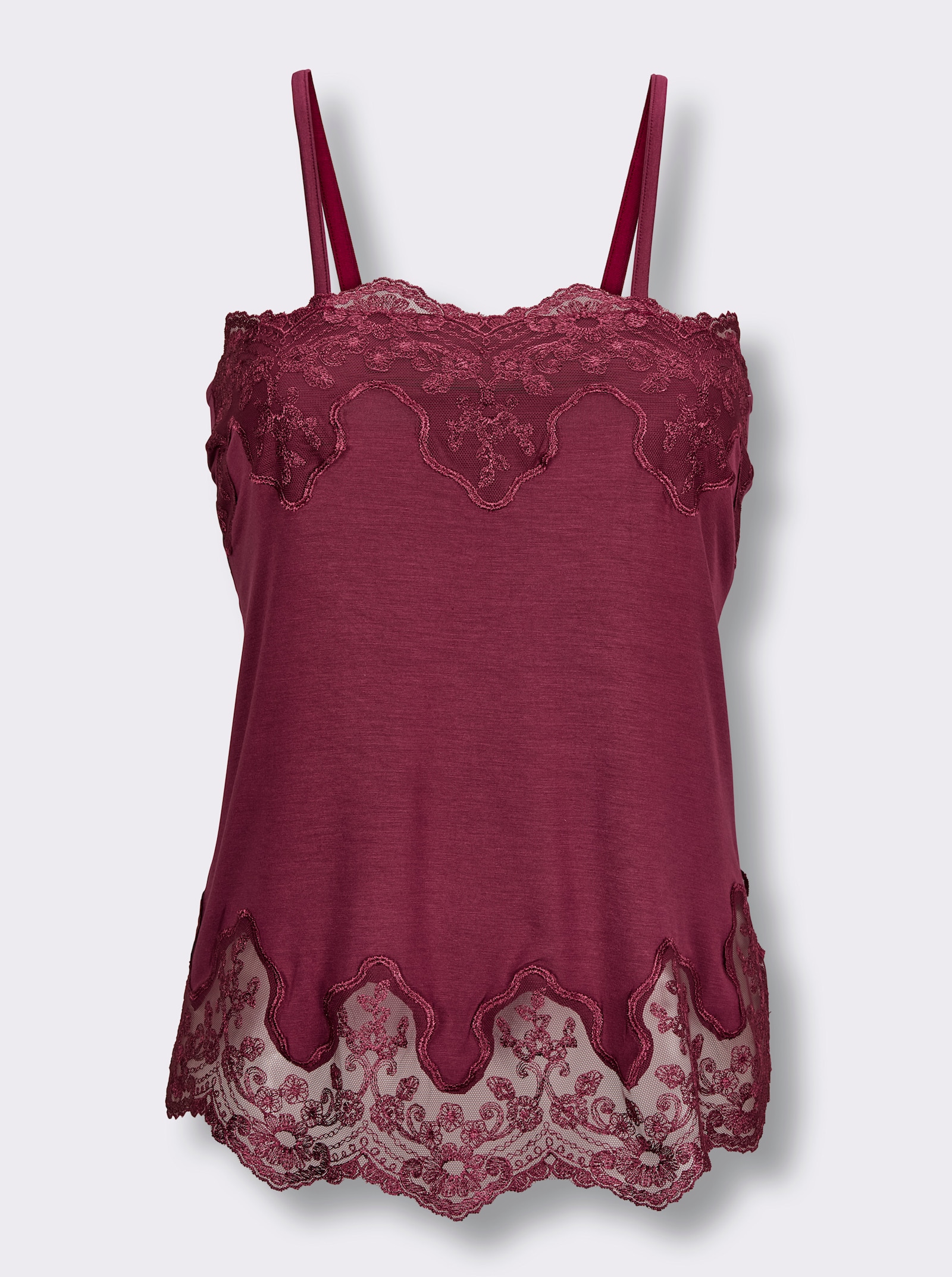 Trägertop in Modal-Qualität - bordeaux