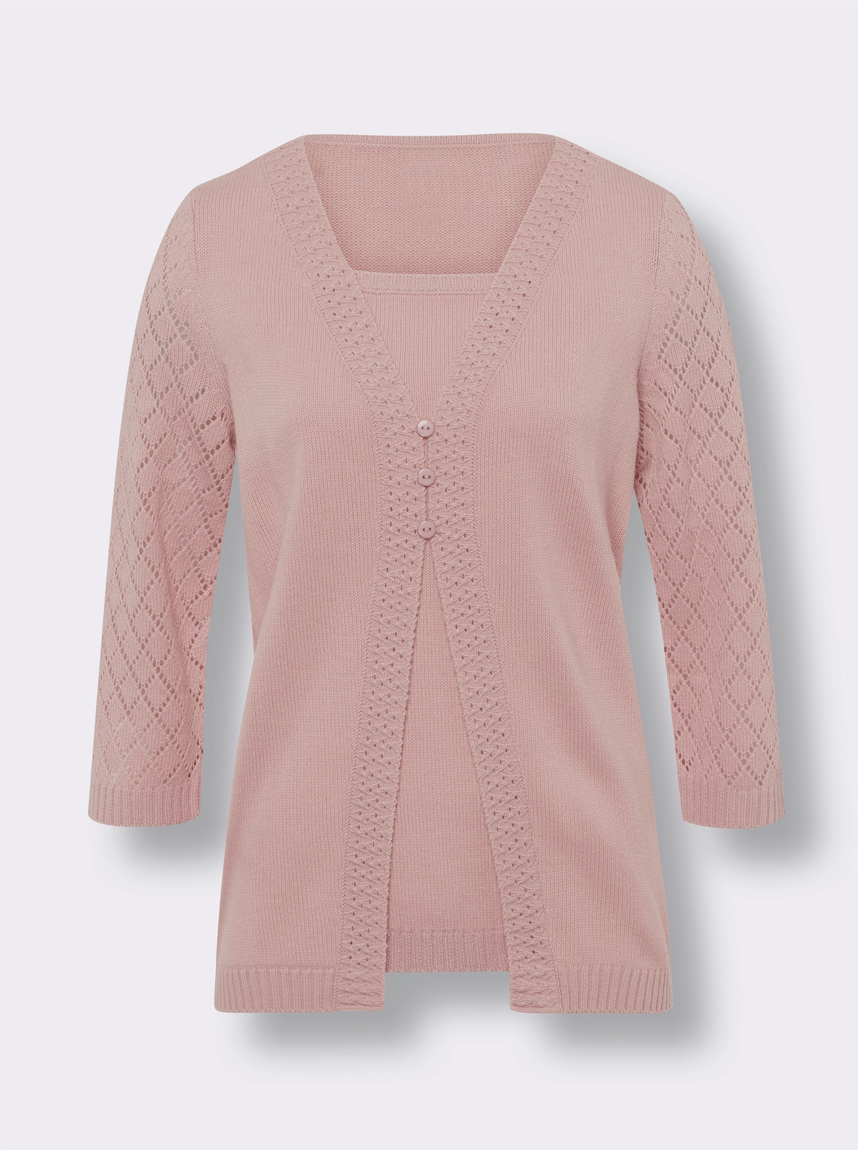 2-in-1-Pullover - hortensie