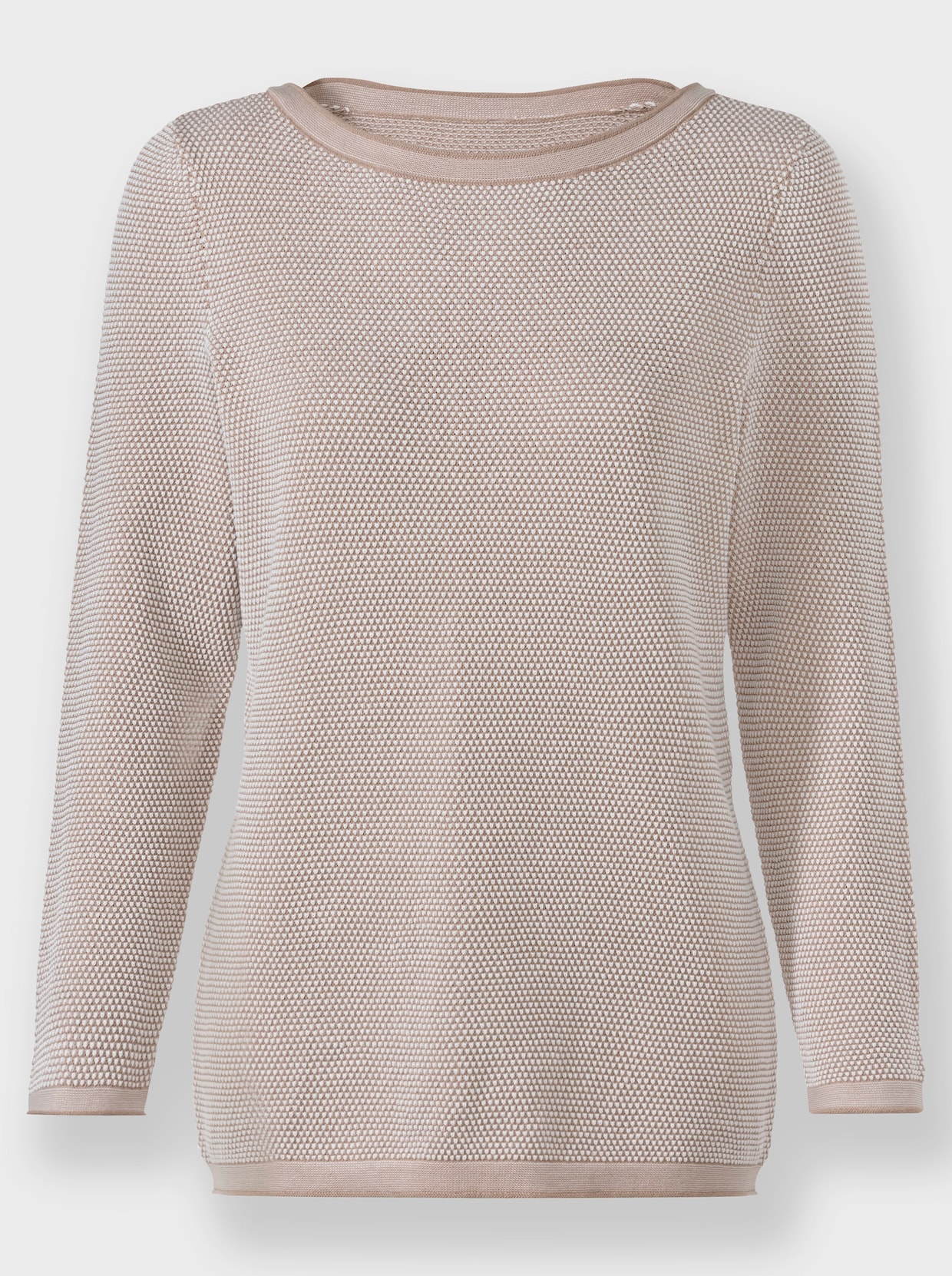 Pullover - sesam-ecru-gemustert