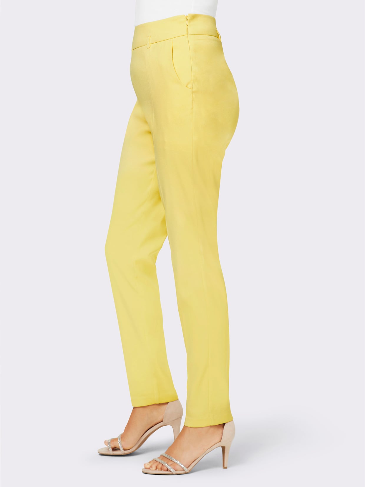 pantalon plissé - citron