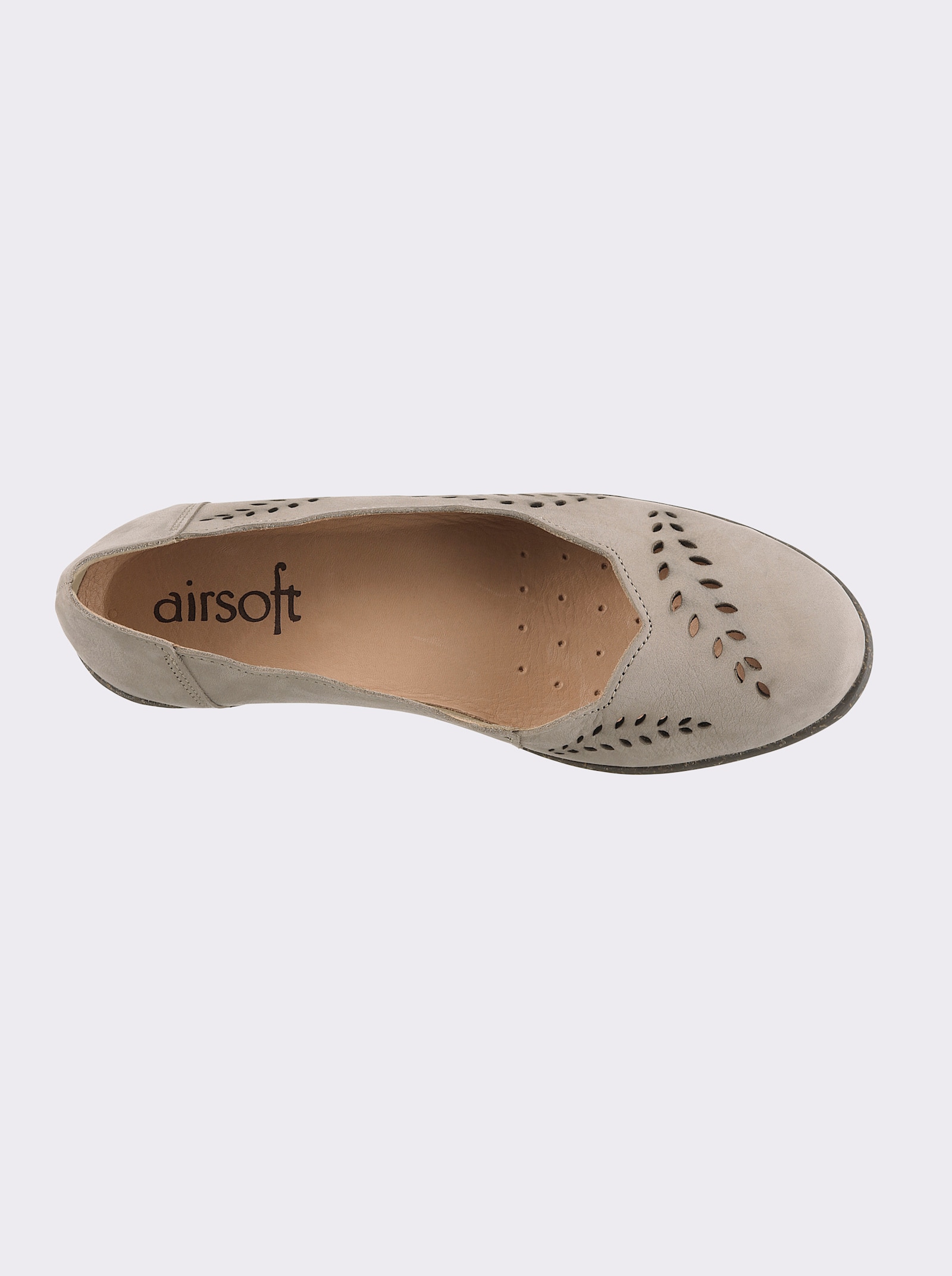 airsoft modern+ Pumps , dekorativ perforiert - beige
