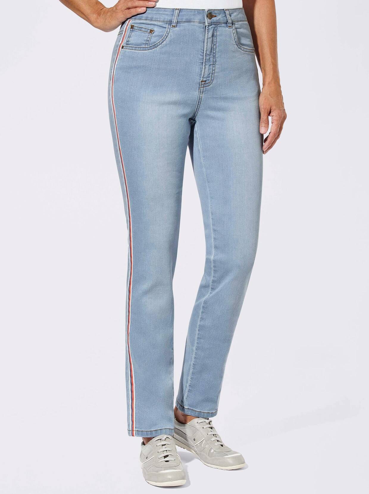 5-Pocket-Jeans - blue-bleached