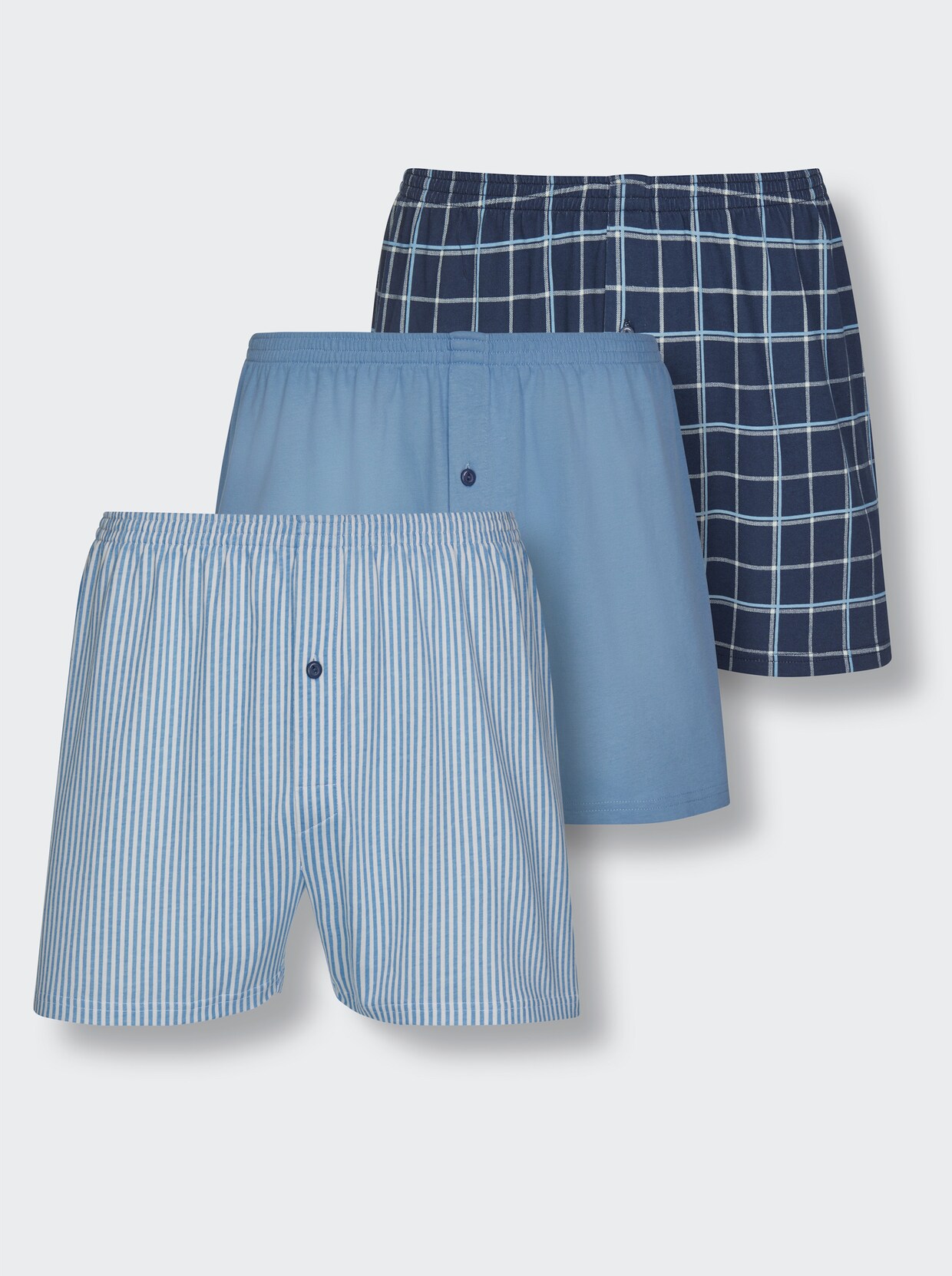 KINGsCLUB Boxershorts - blauw gesorteerd