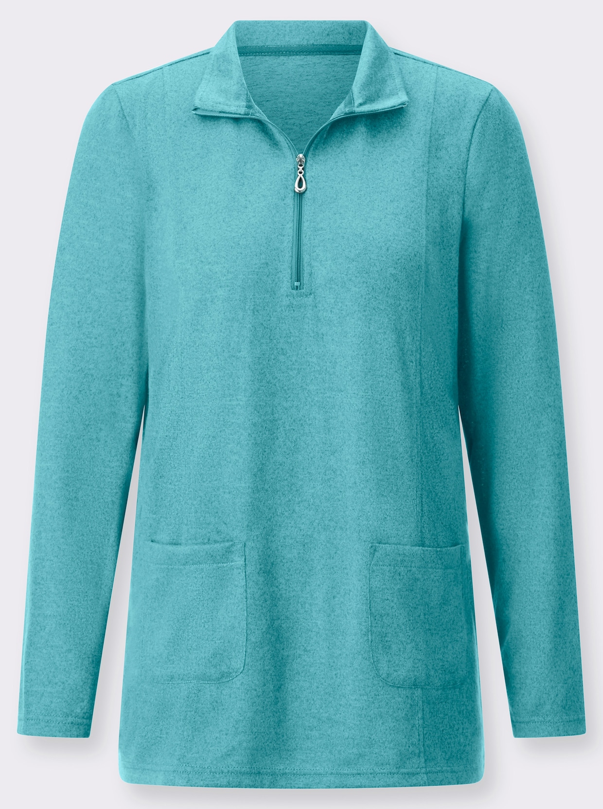 Lang shirt - oceaan gemêleerd