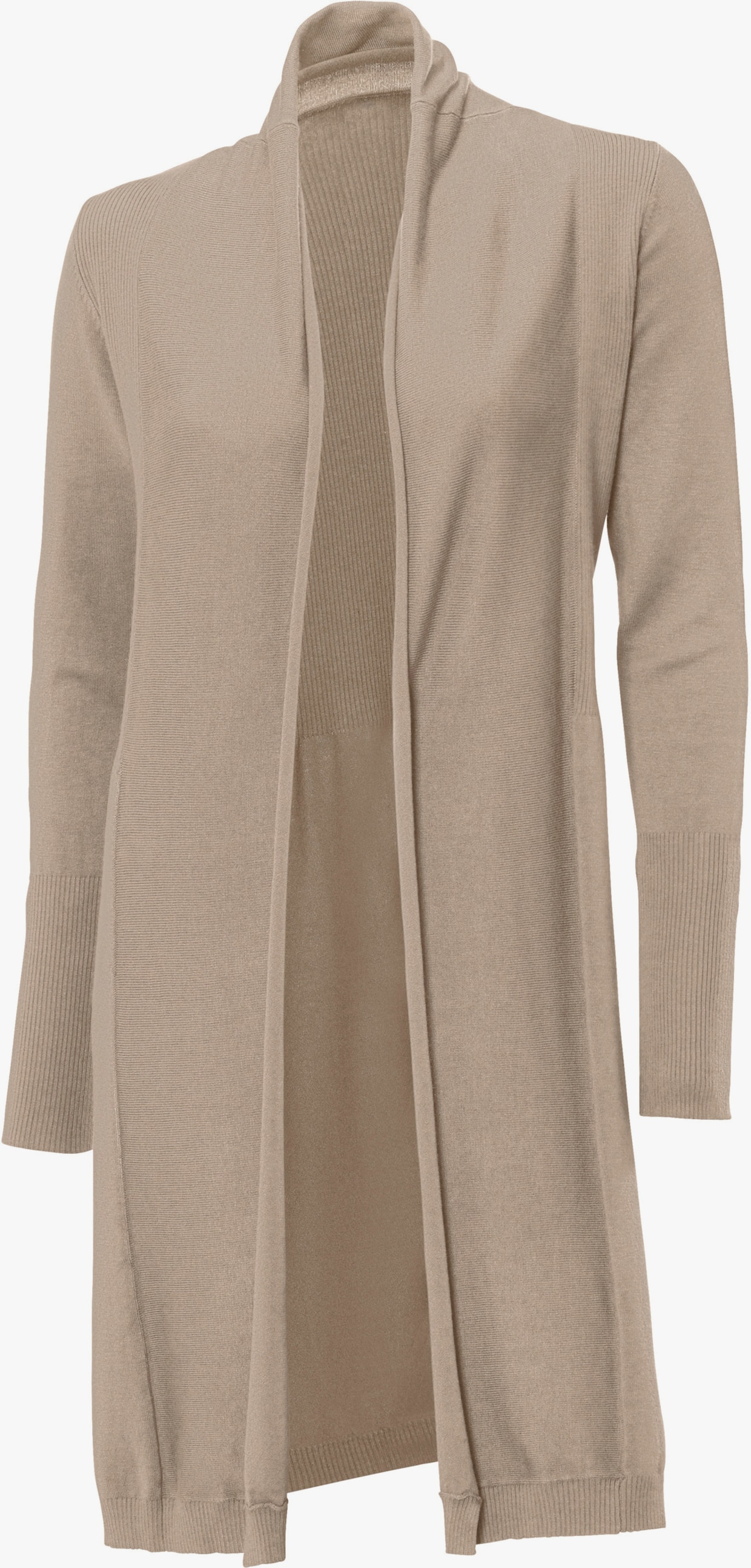 heine Long-Strickjacke - sand