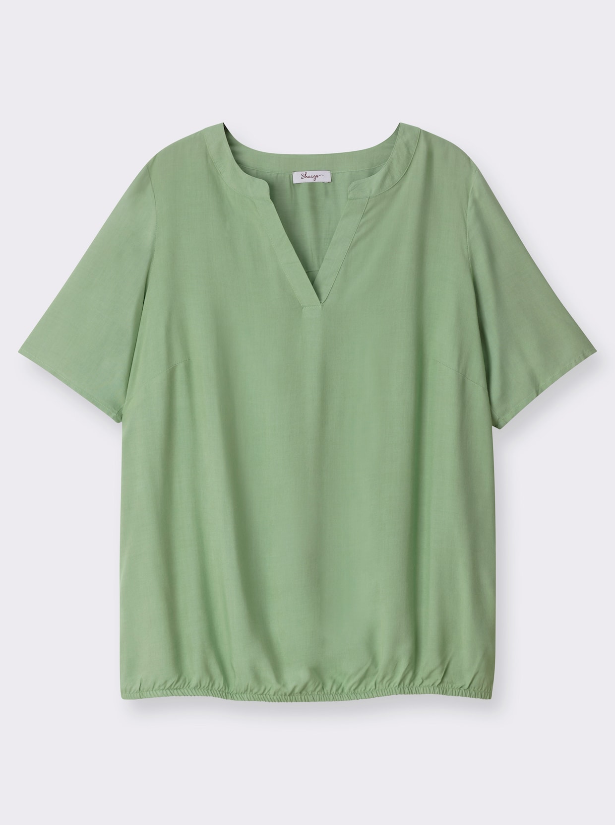 sheego Tunika mit Gummizugbund - eucalyptus