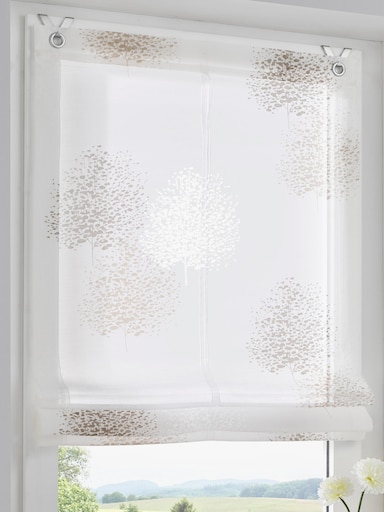 heine home Raffrollo - beige-weiß