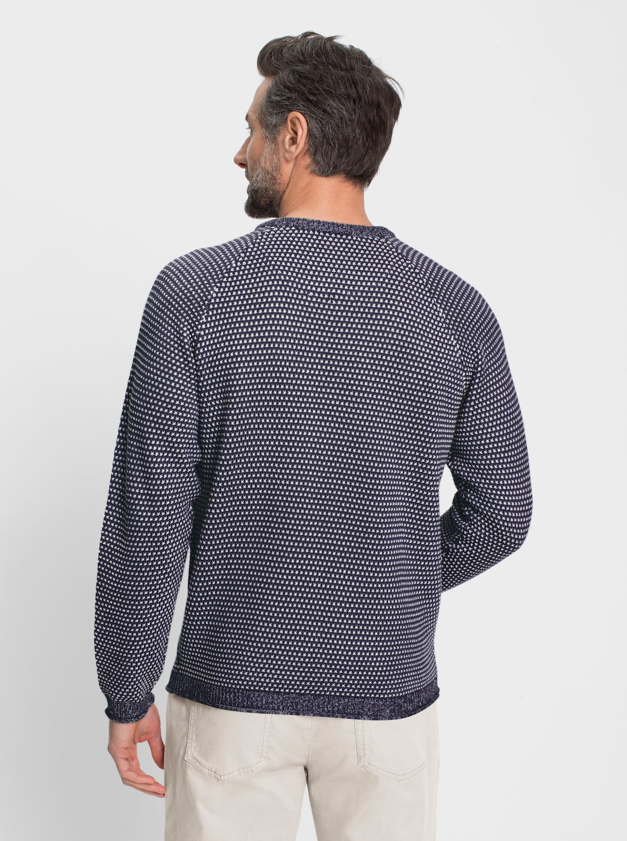 Marco Donati Pullover - marine/wit