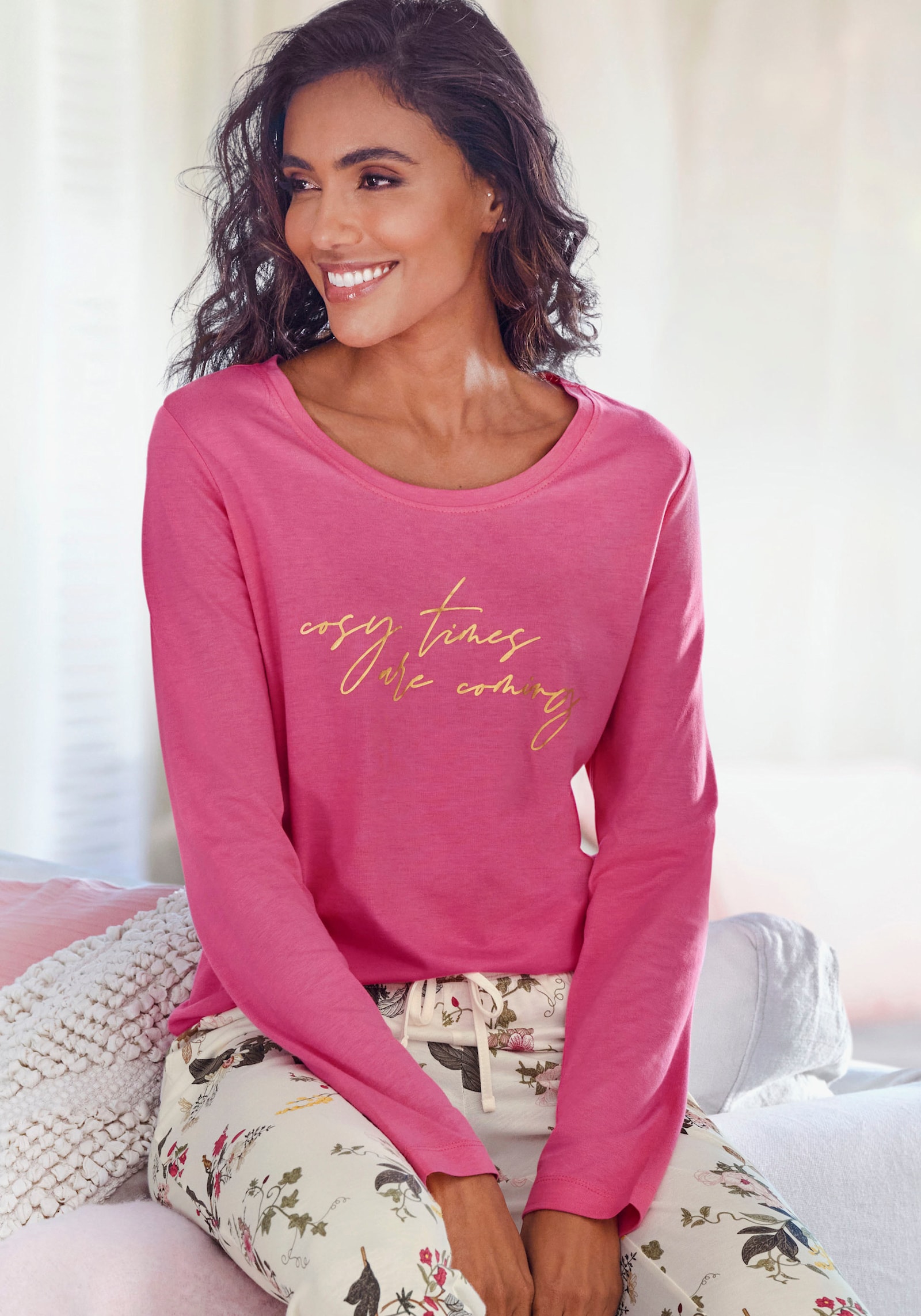 LASCANA Pyjamaoberteil - pink