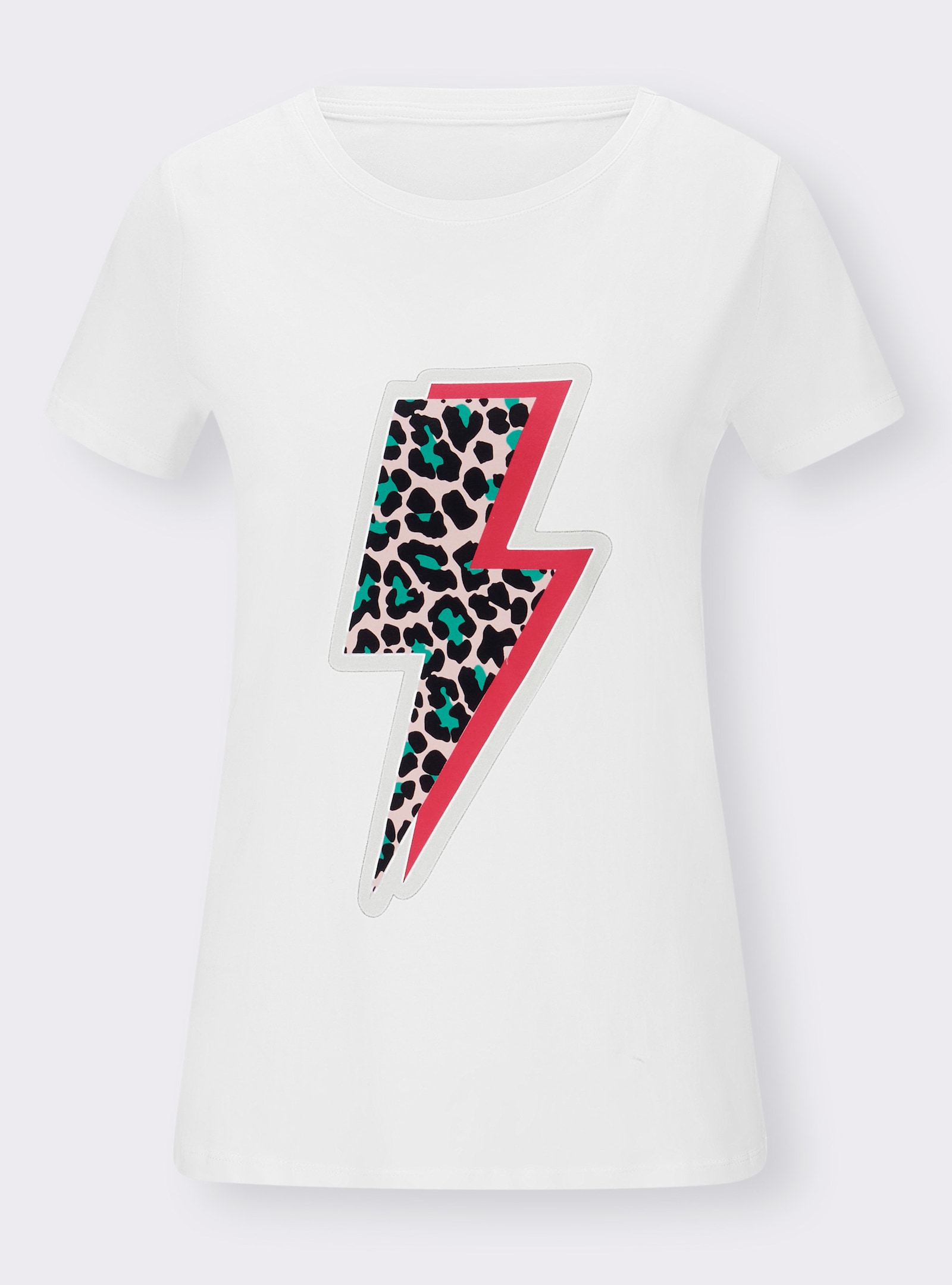 heine Print-Shirt mit Animal-Dessin - weiß