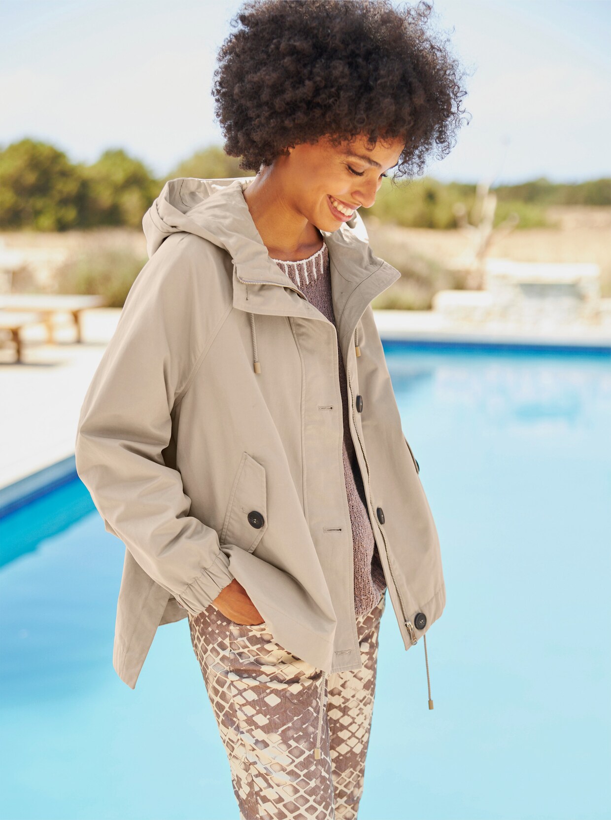 heine Outdoorjacke - sesam
