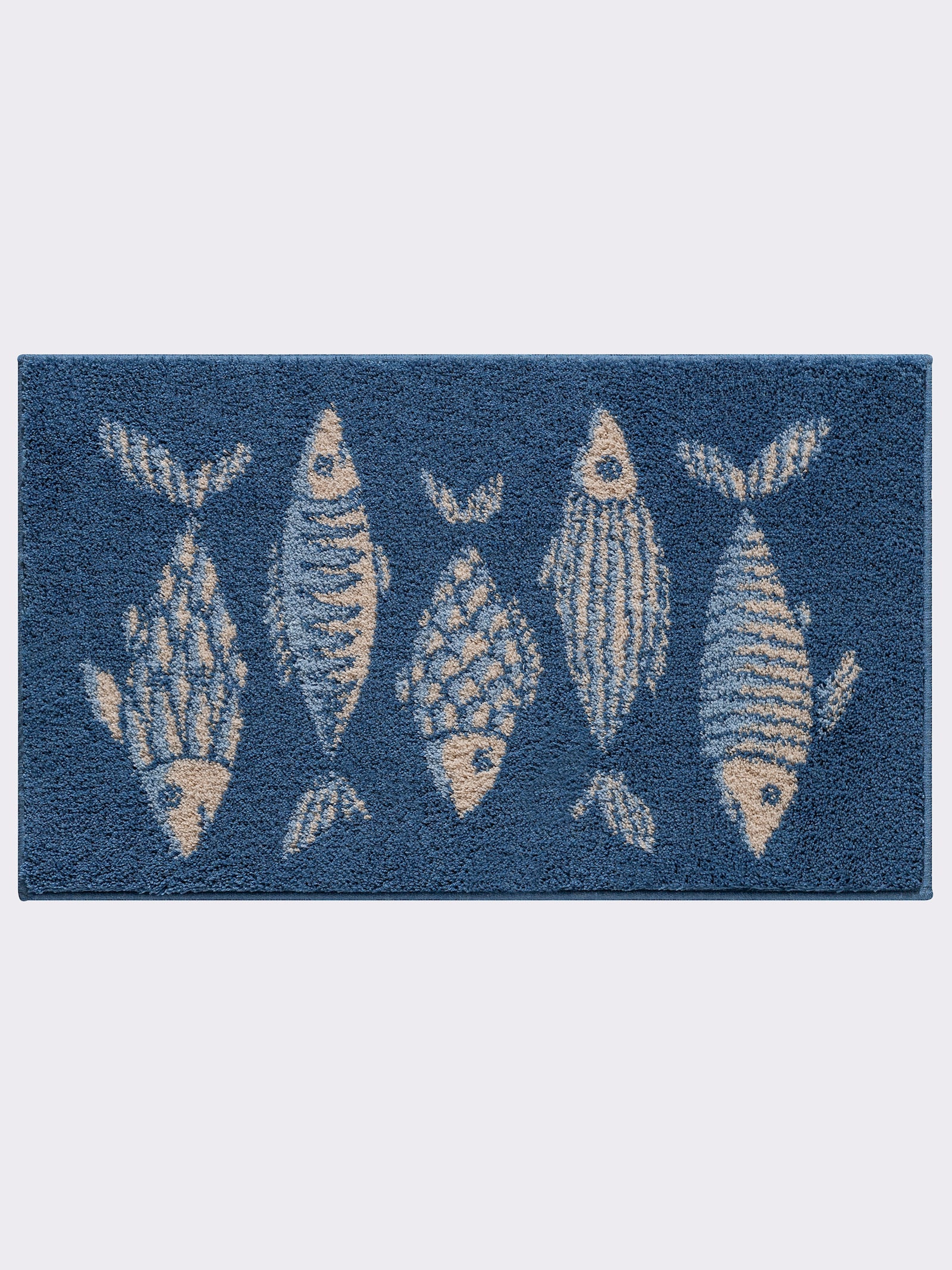 Grund Badematte - blau-beige