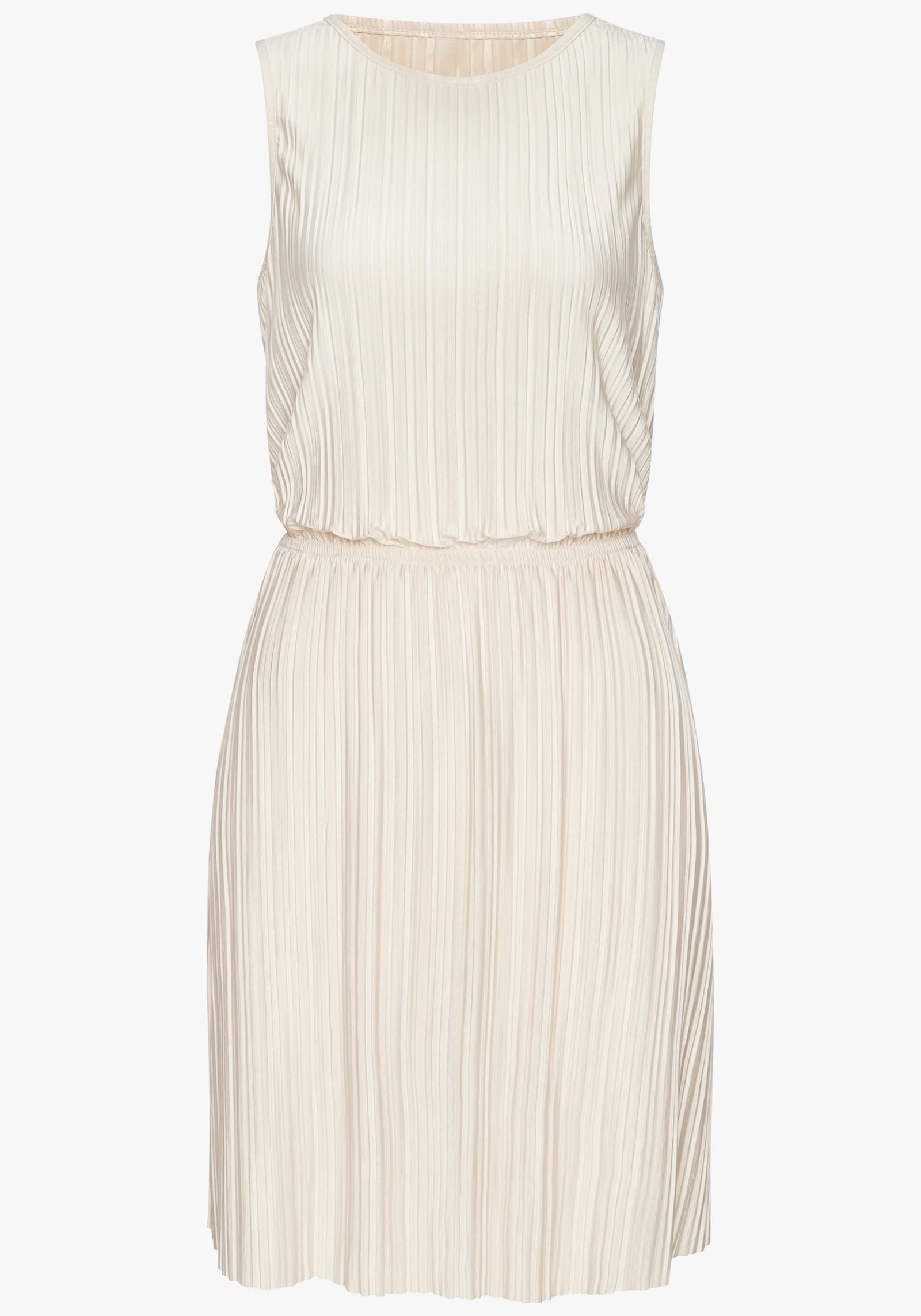 LASCANA Plisseekleid - creme