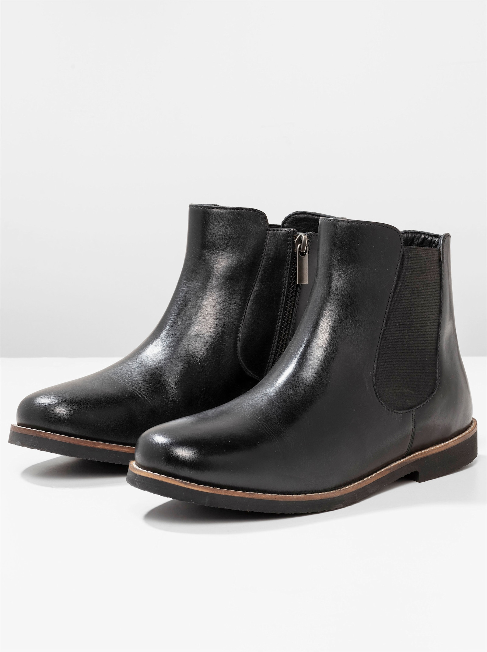 sheego Stiefelette - schwarz