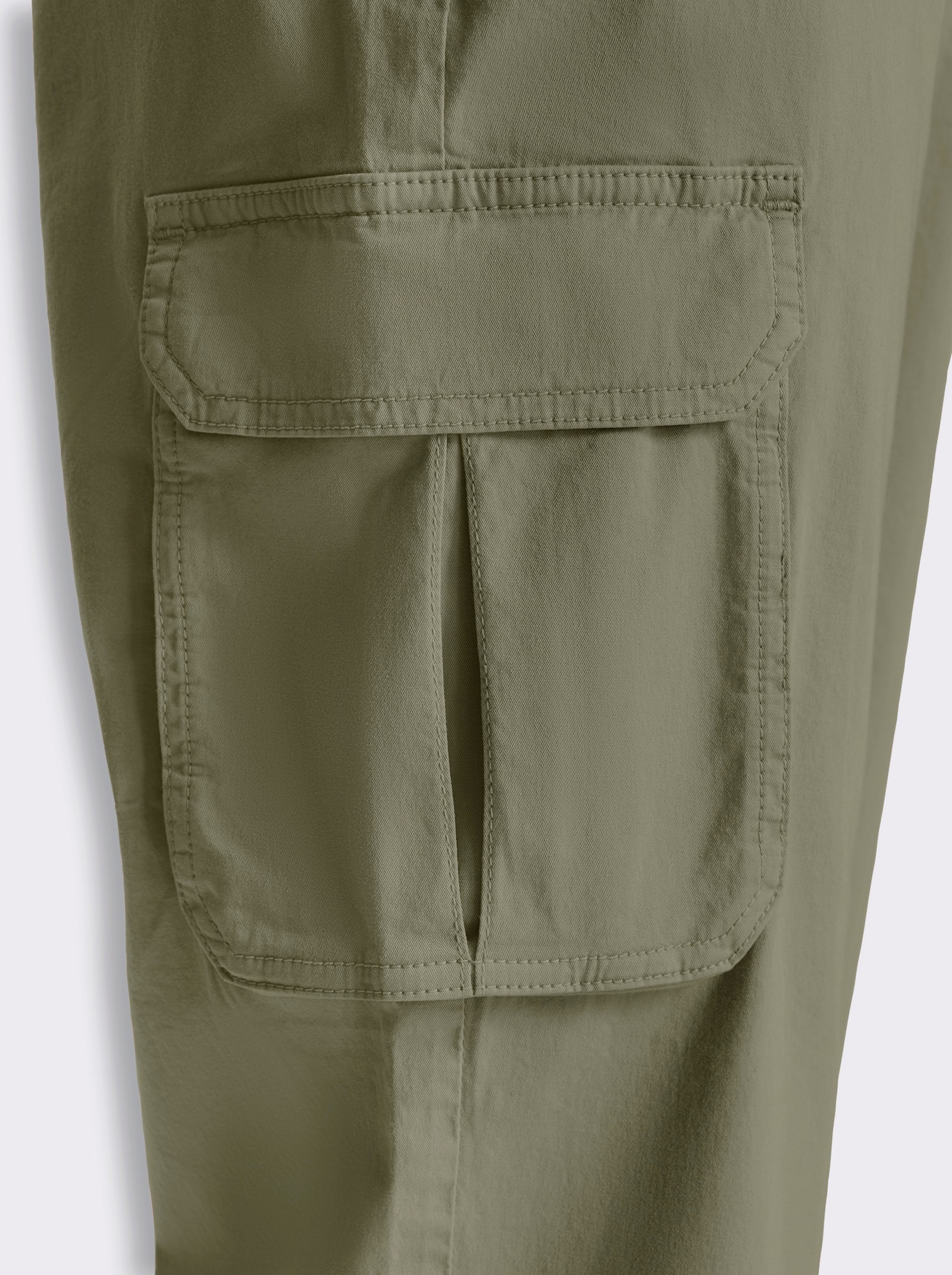Bermudas in Twill-Qualität - khaki
