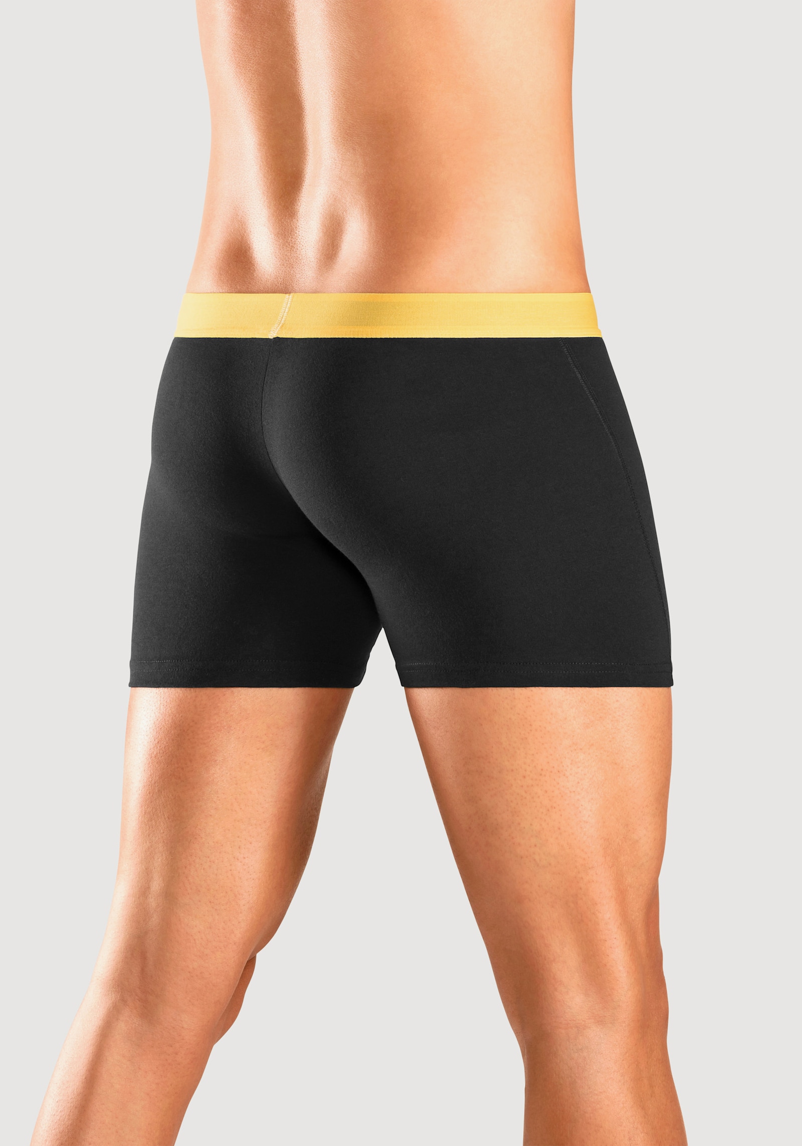 Bruno Banani Boxer - schwarz-orange, schwarz-türkis, schwarz-gelb, schwarz-lila