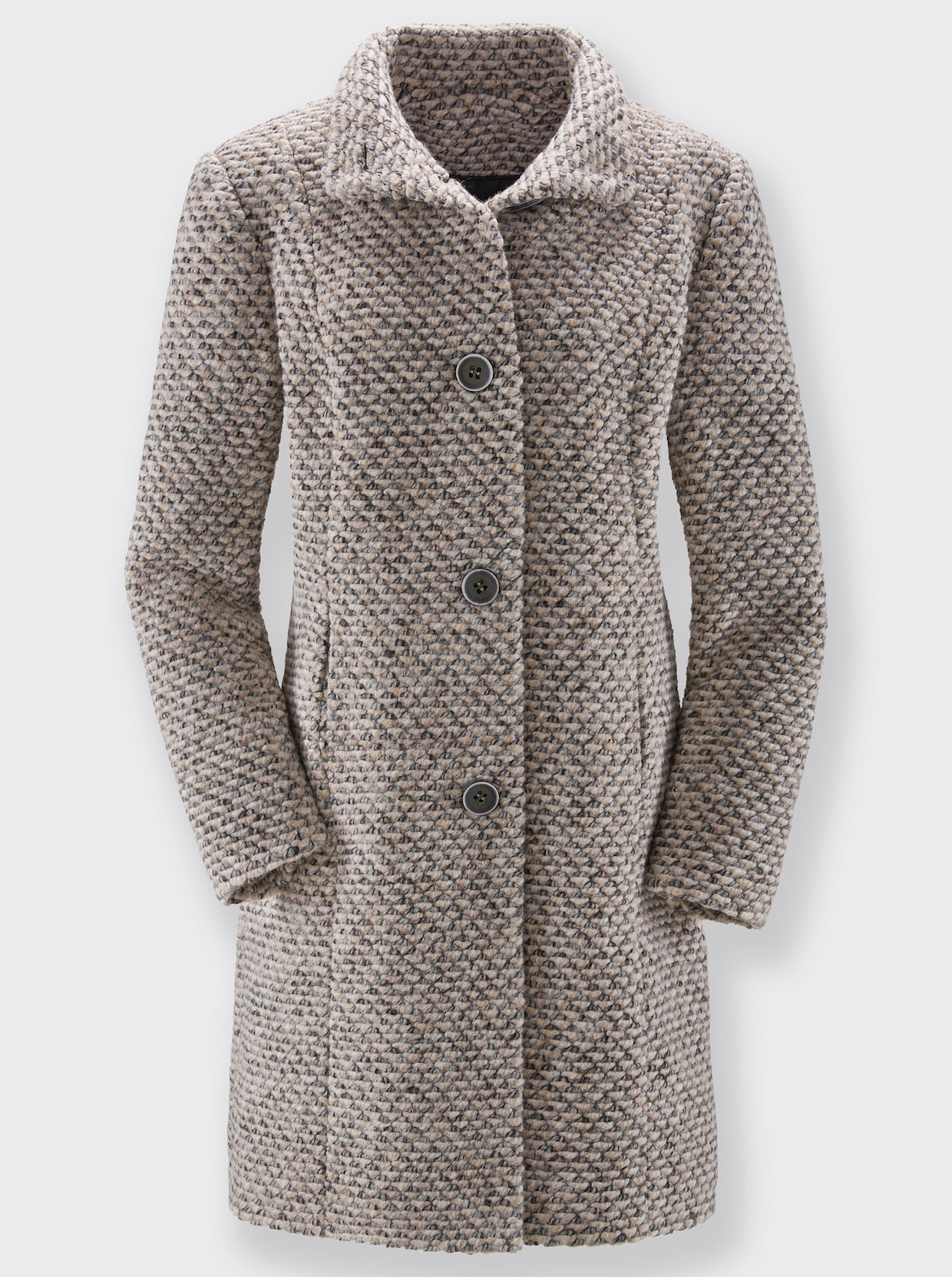 Manteau court - gris chiné