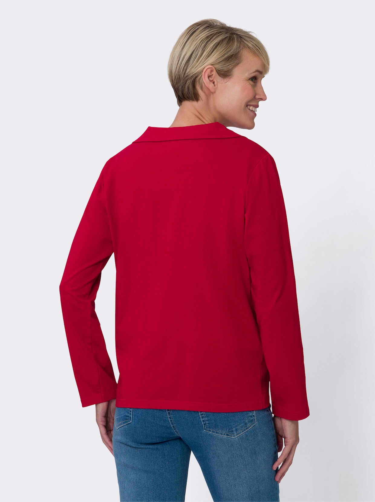 Shirt-twinset - rood + wit/rood bedrukt