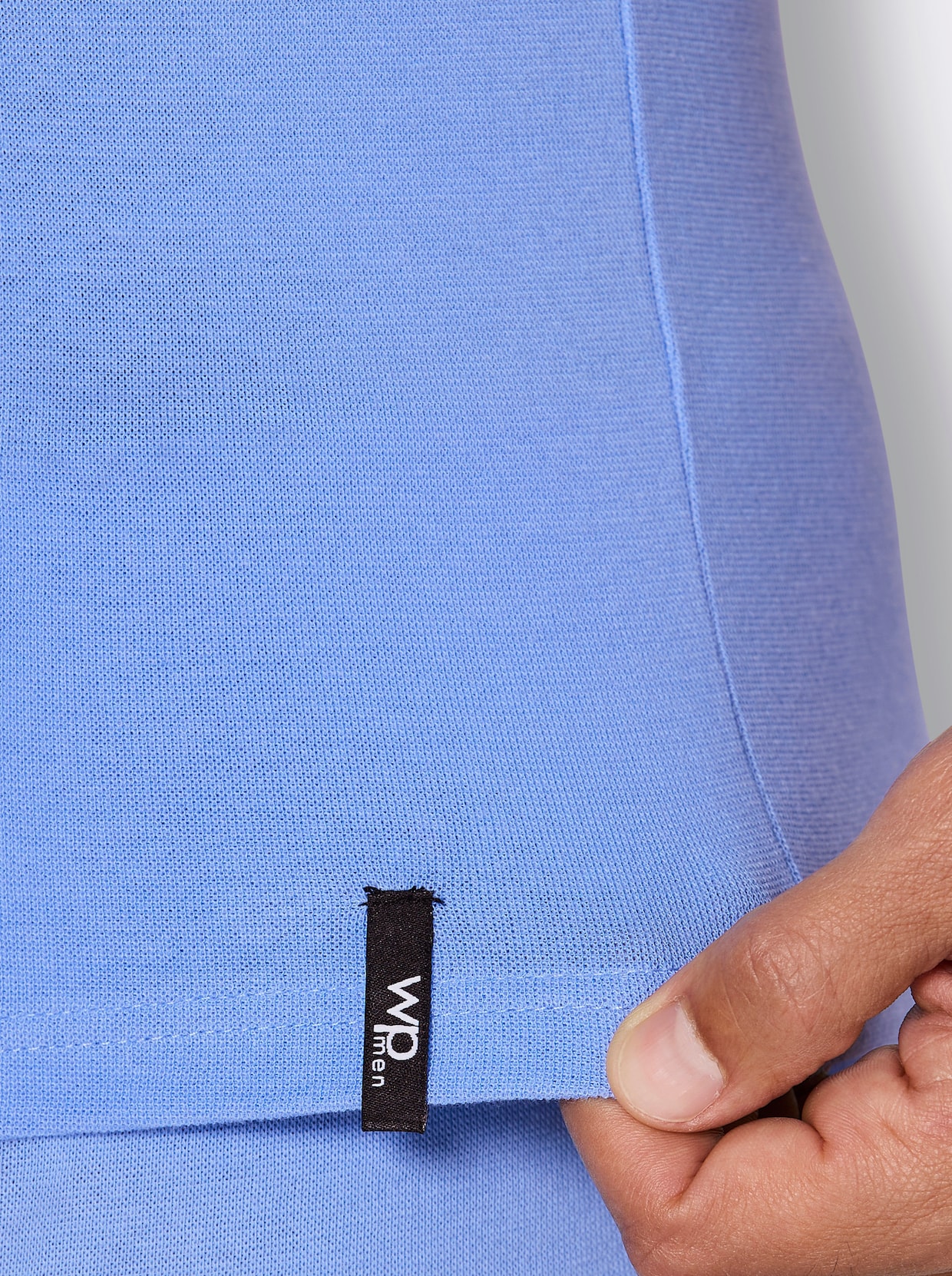 wäschepur men Unterhemd - marine + himmelblau