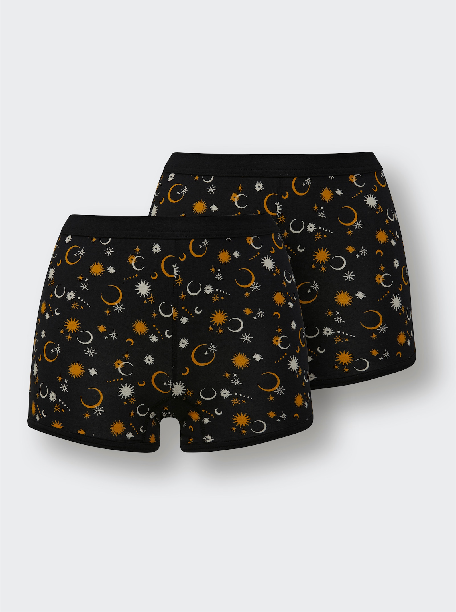 wäschepur Panty mit Sternen-Druck - schwarz-bedruckt