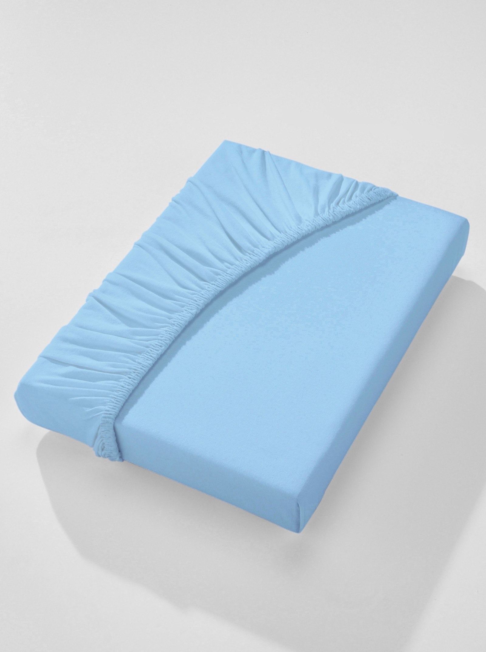 wäschepur Spannbetttuch - hellblau
