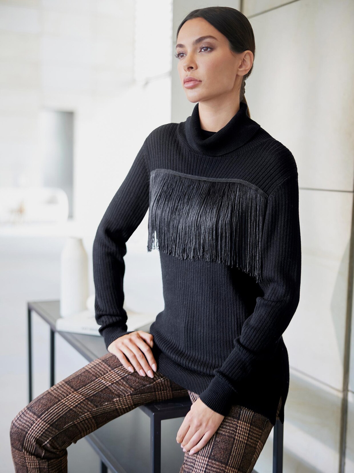 Rick Cardona Rollkragenpullover - schwarz