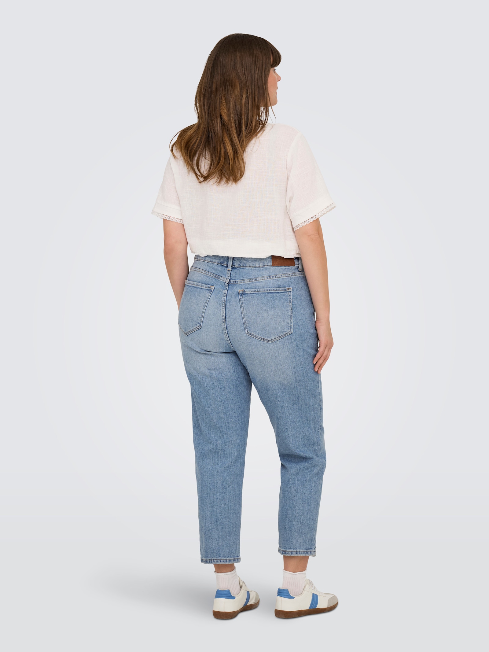 ONLY CARMAKOMA High-waist-Jeans - light blue denim