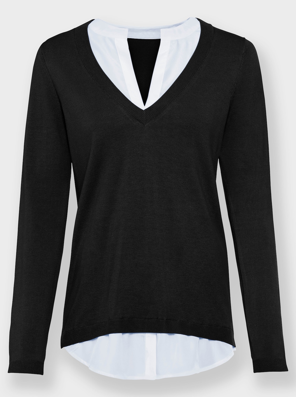 heine Pullover 2-in-1 - zwart/wit