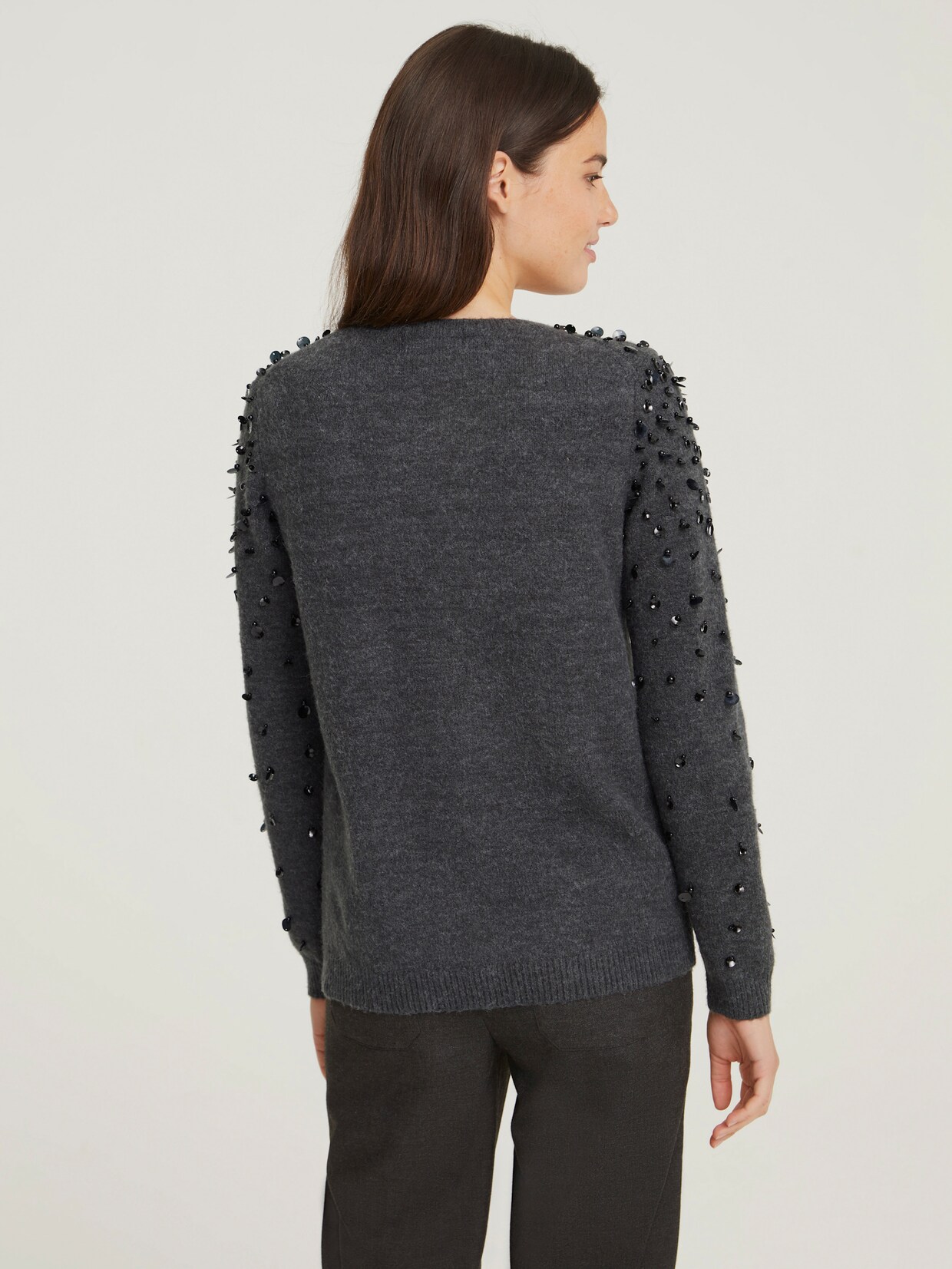 heine Pullover - antraciet gemêleerd